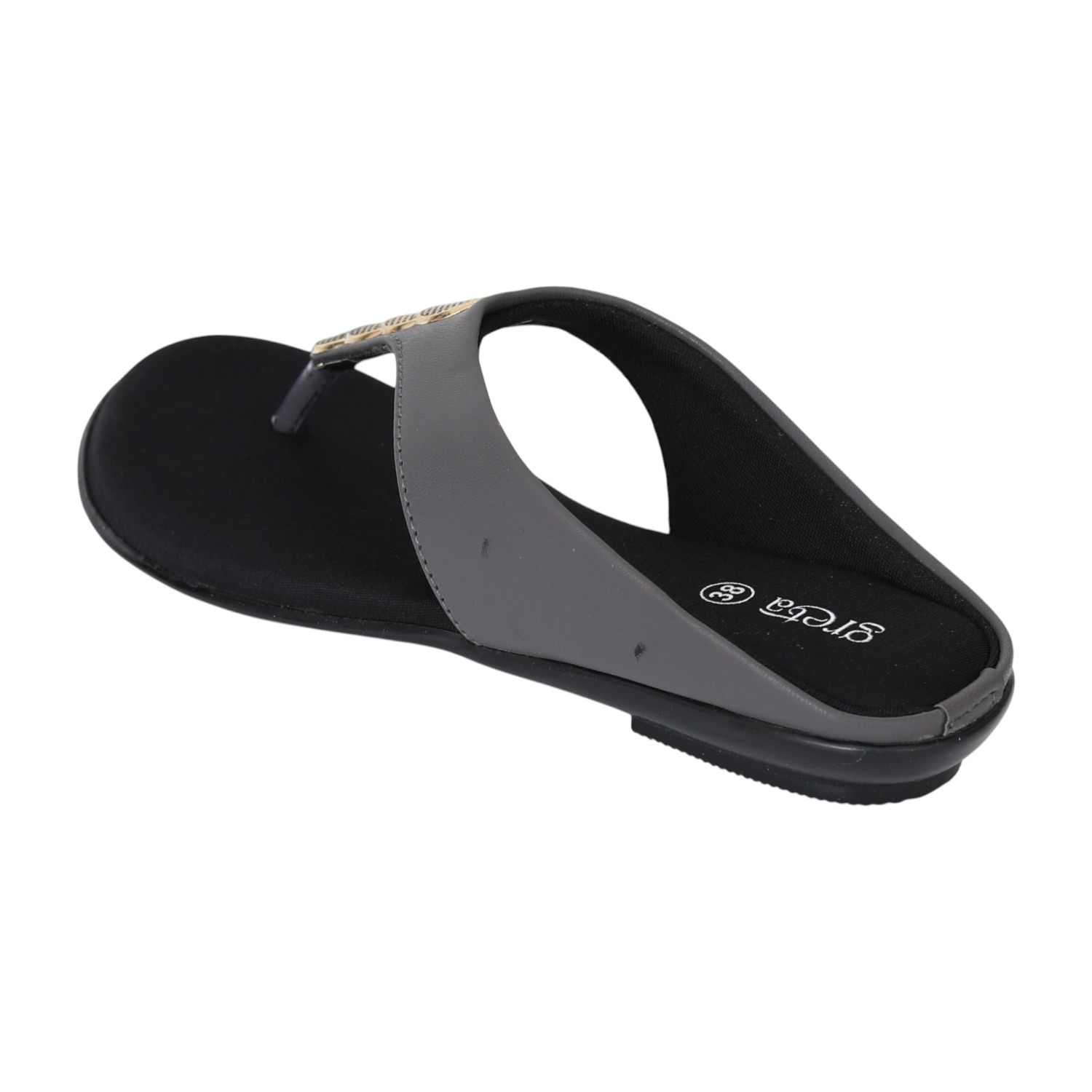 Women Grey Charm Comfort Sandals