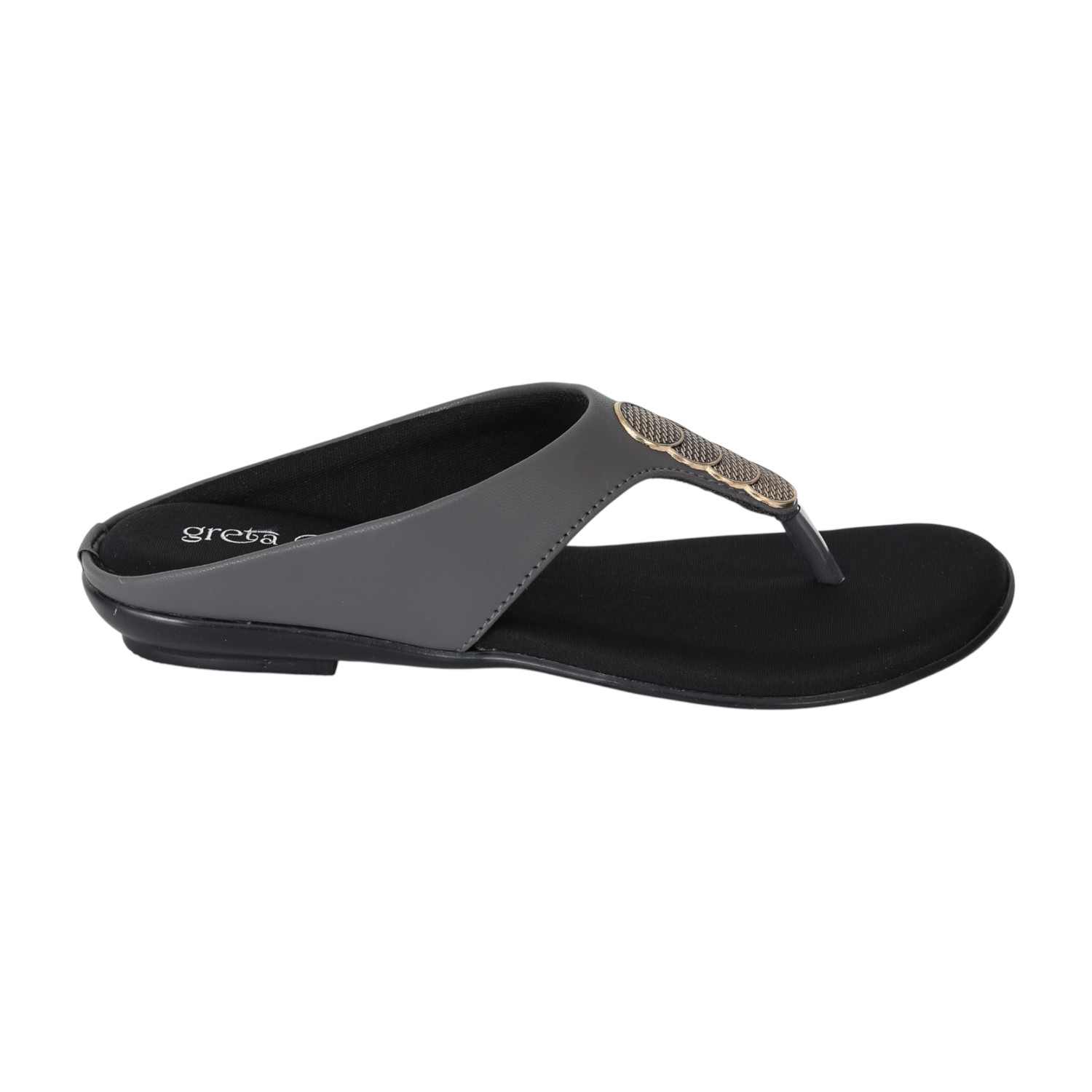 Women Grey Charm Comfort Sandals