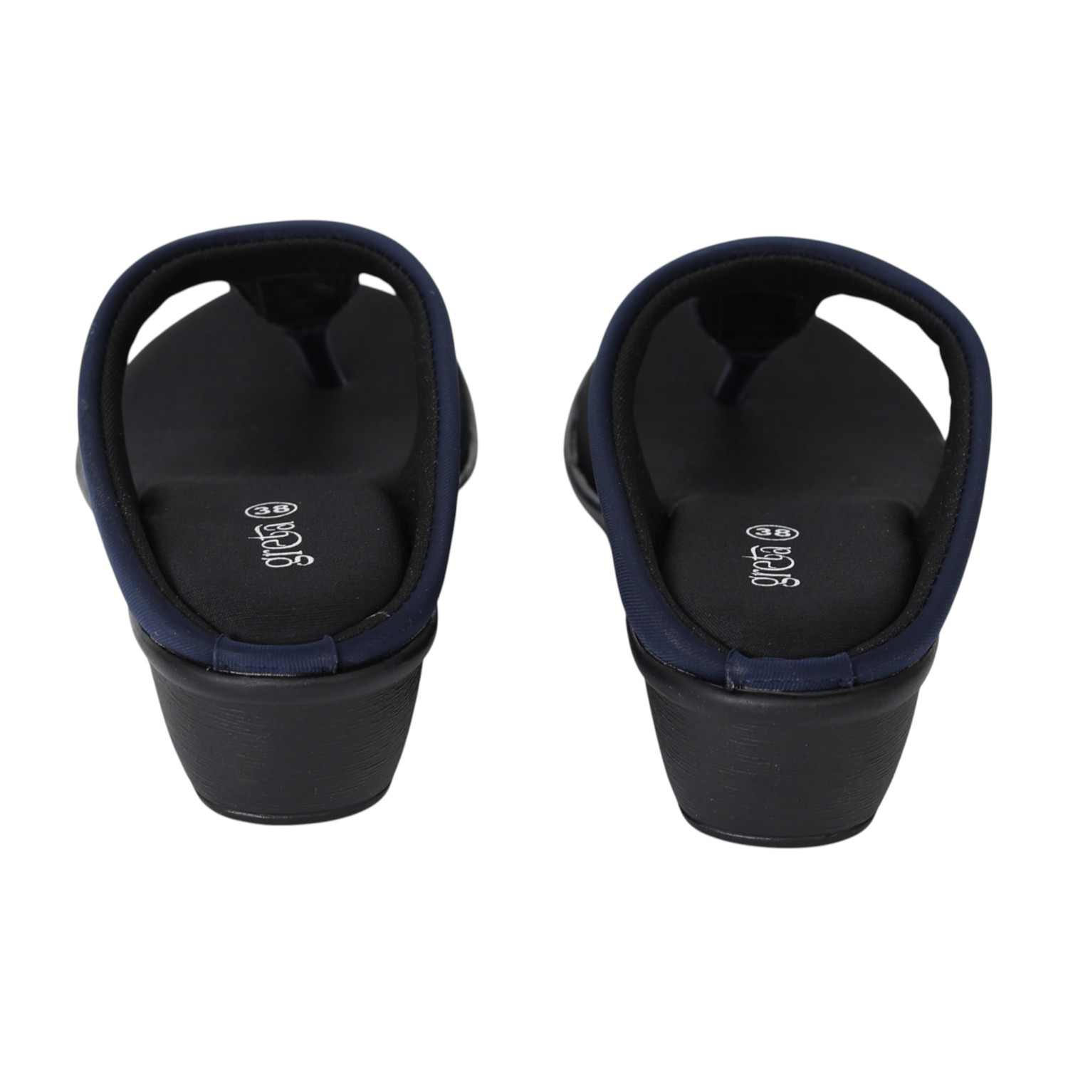 Women Navy Luxe Sandals