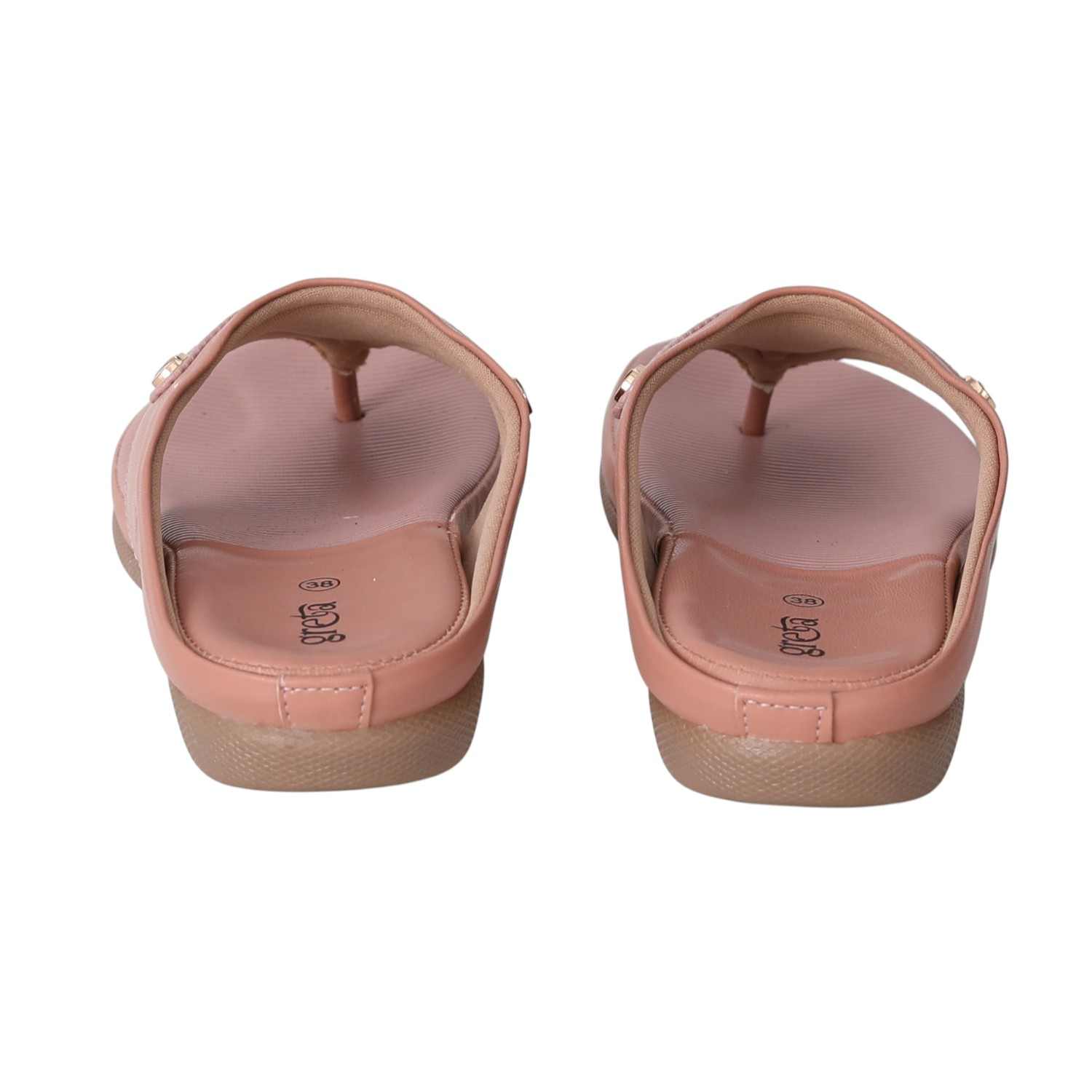 Women Pink Comfort Sandals with Textured Footbed