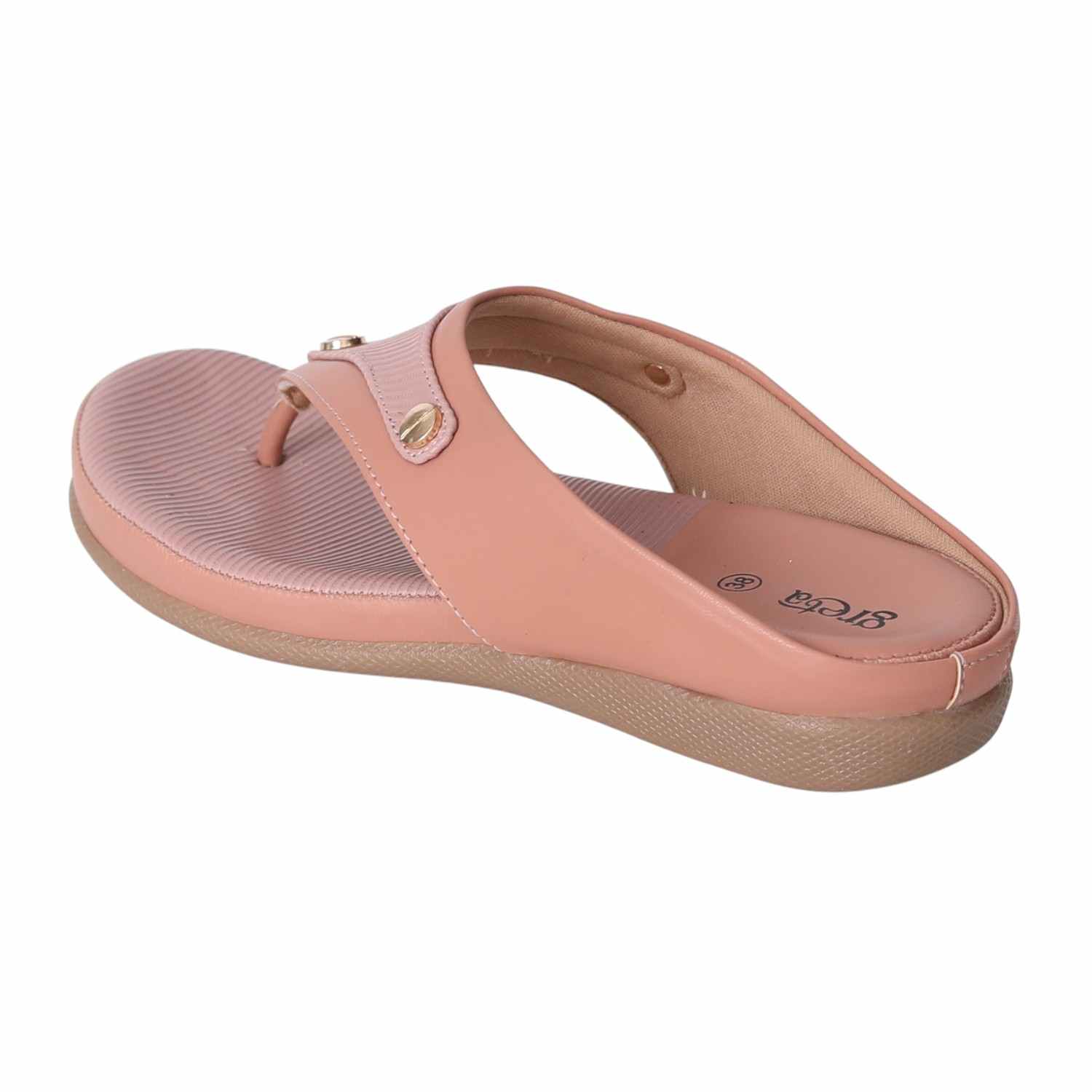 Women Pink Comfort Sandals with Textured Footbed
