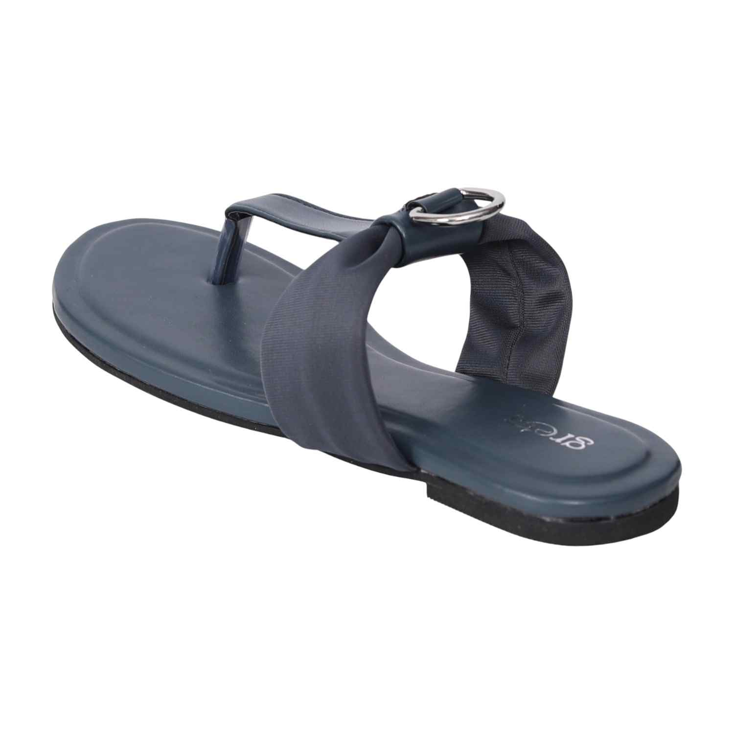 Women's Black Knot Detail Ring Flats