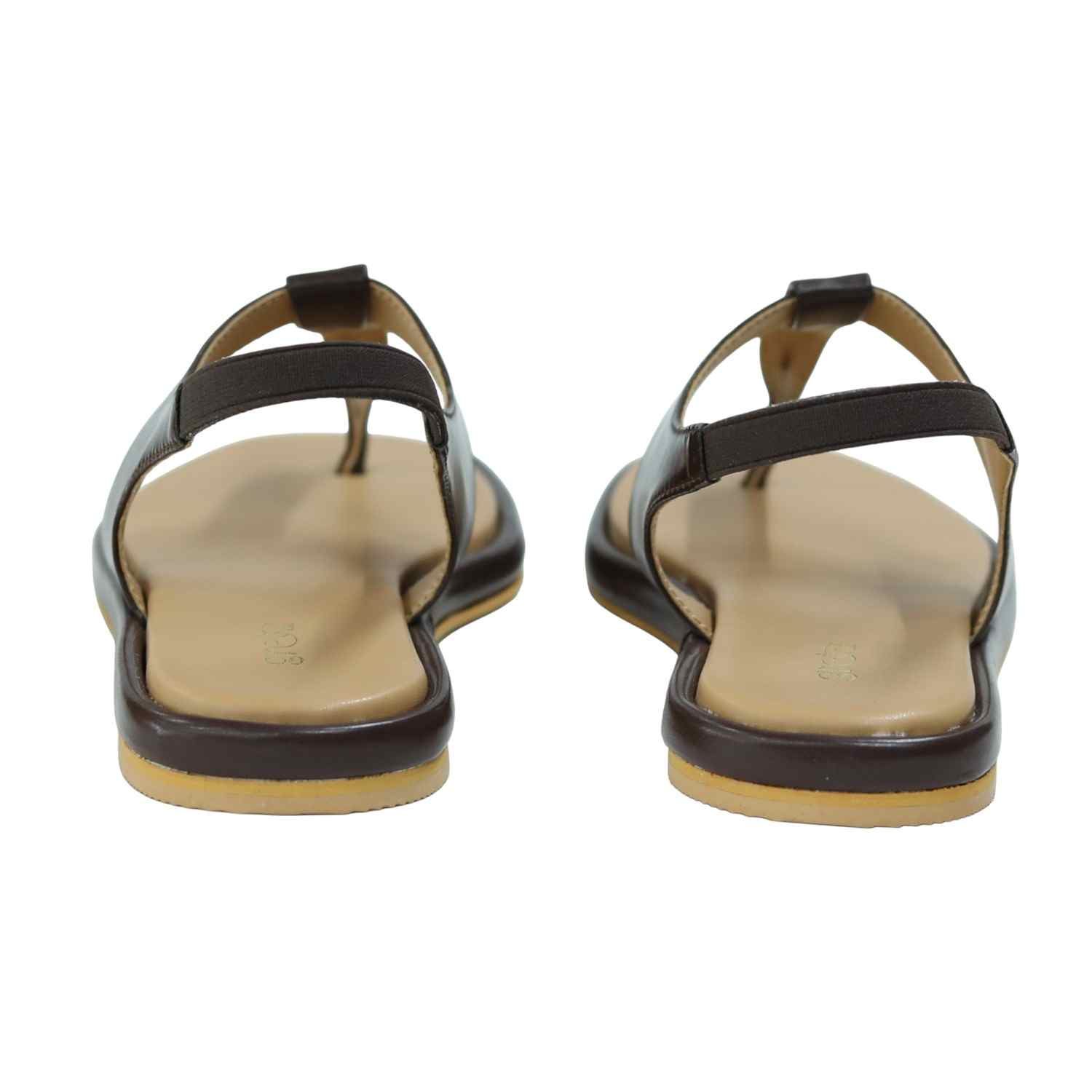 Women’s Brown T-Strap Flat Sandals