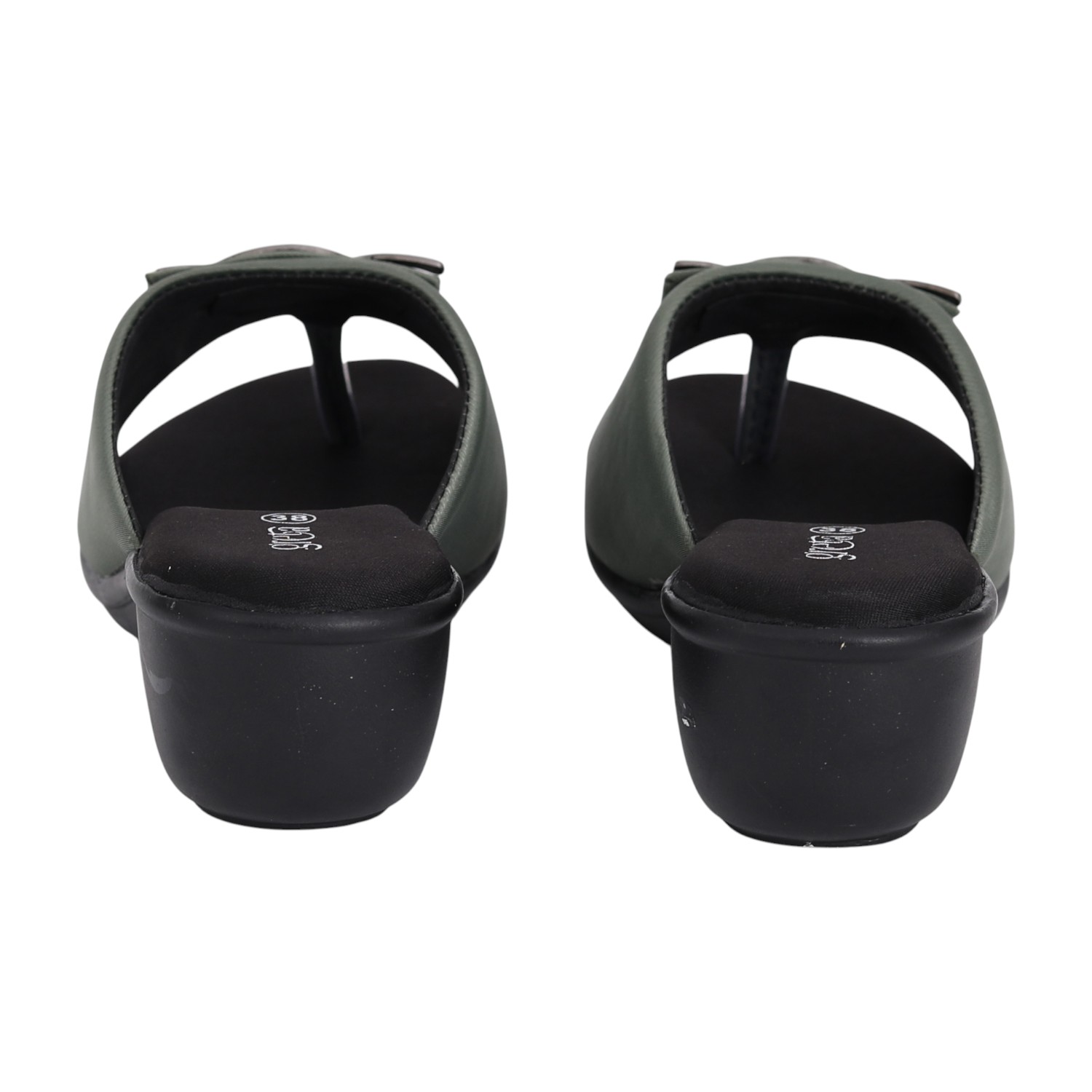Women Olive Charm Wedge Sandals