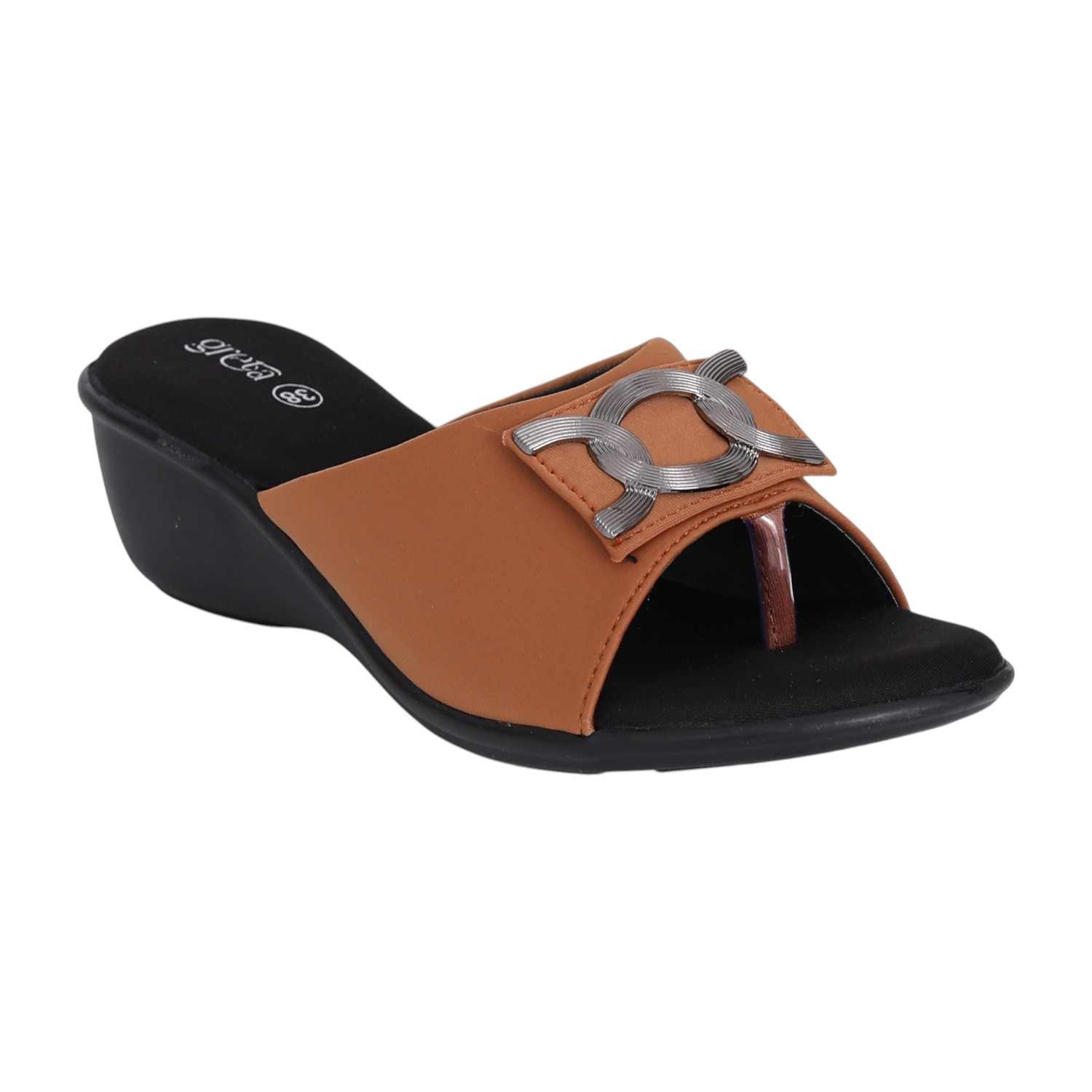 Women Tan Grace Wedge Sandals