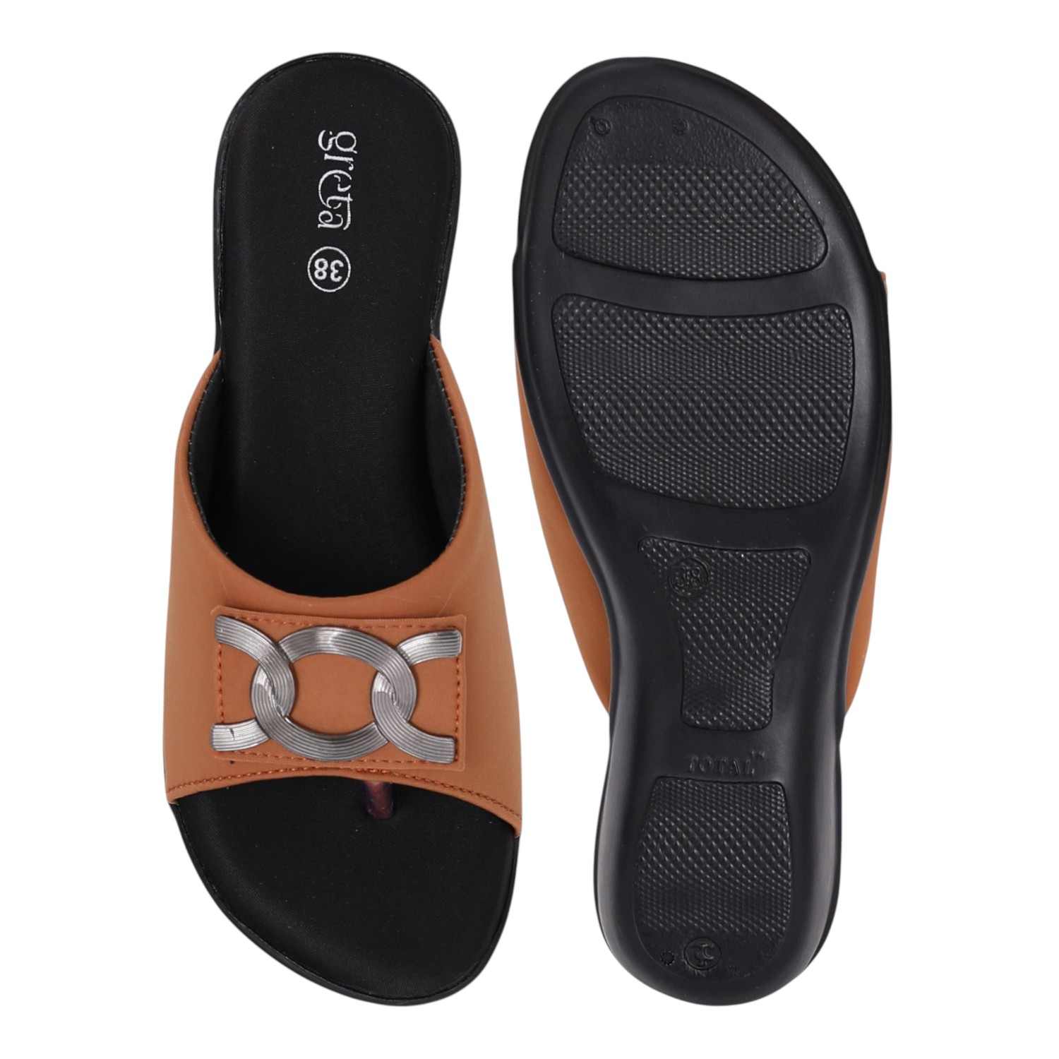 Women Tan Grace Wedge Sandals