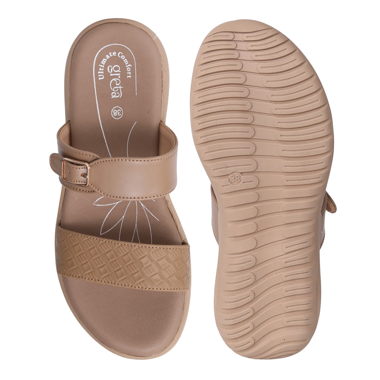 Women's Taupe Glow Slide Sandals