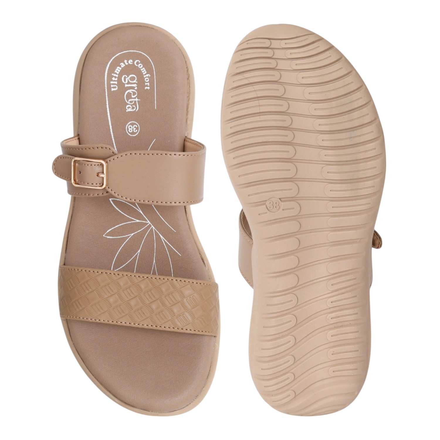 Women's Taupe Glow Slide Sandals