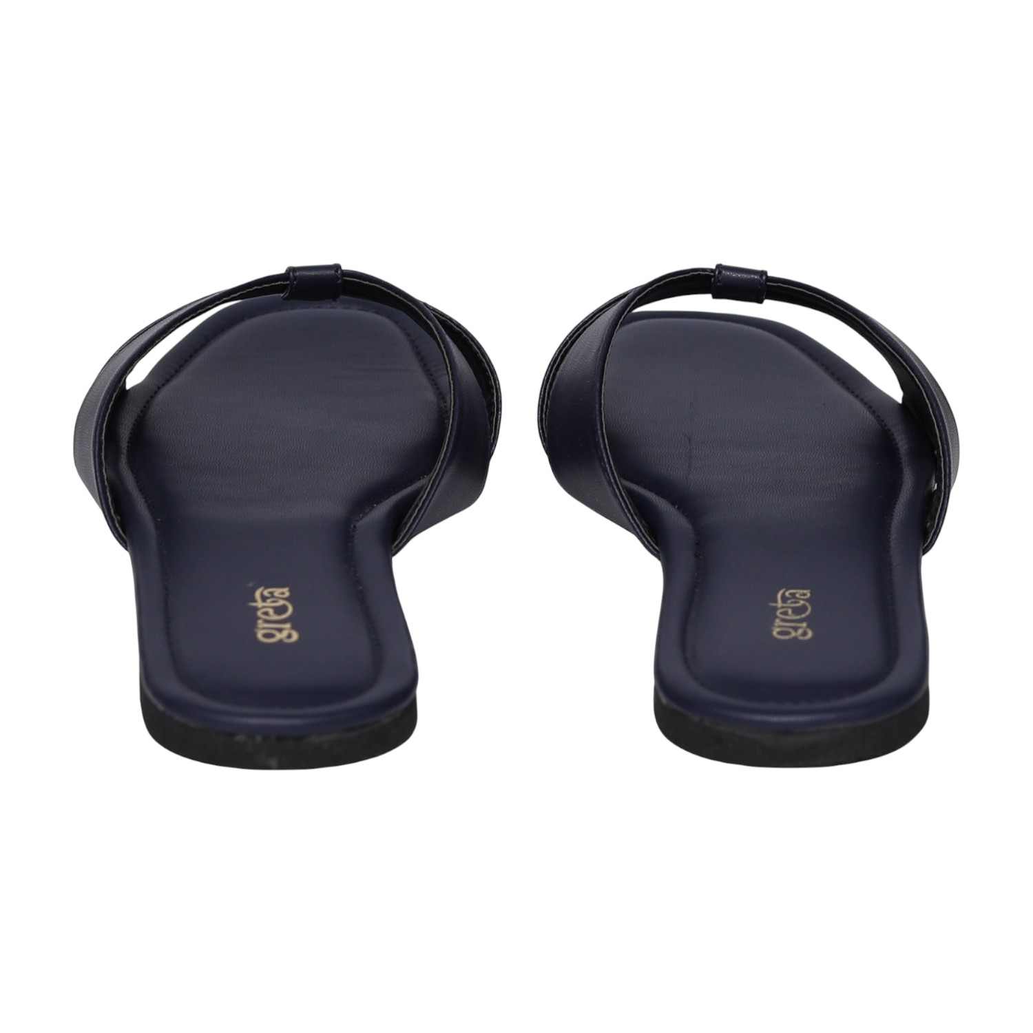 Women's Navy Sleek Parallel Flats