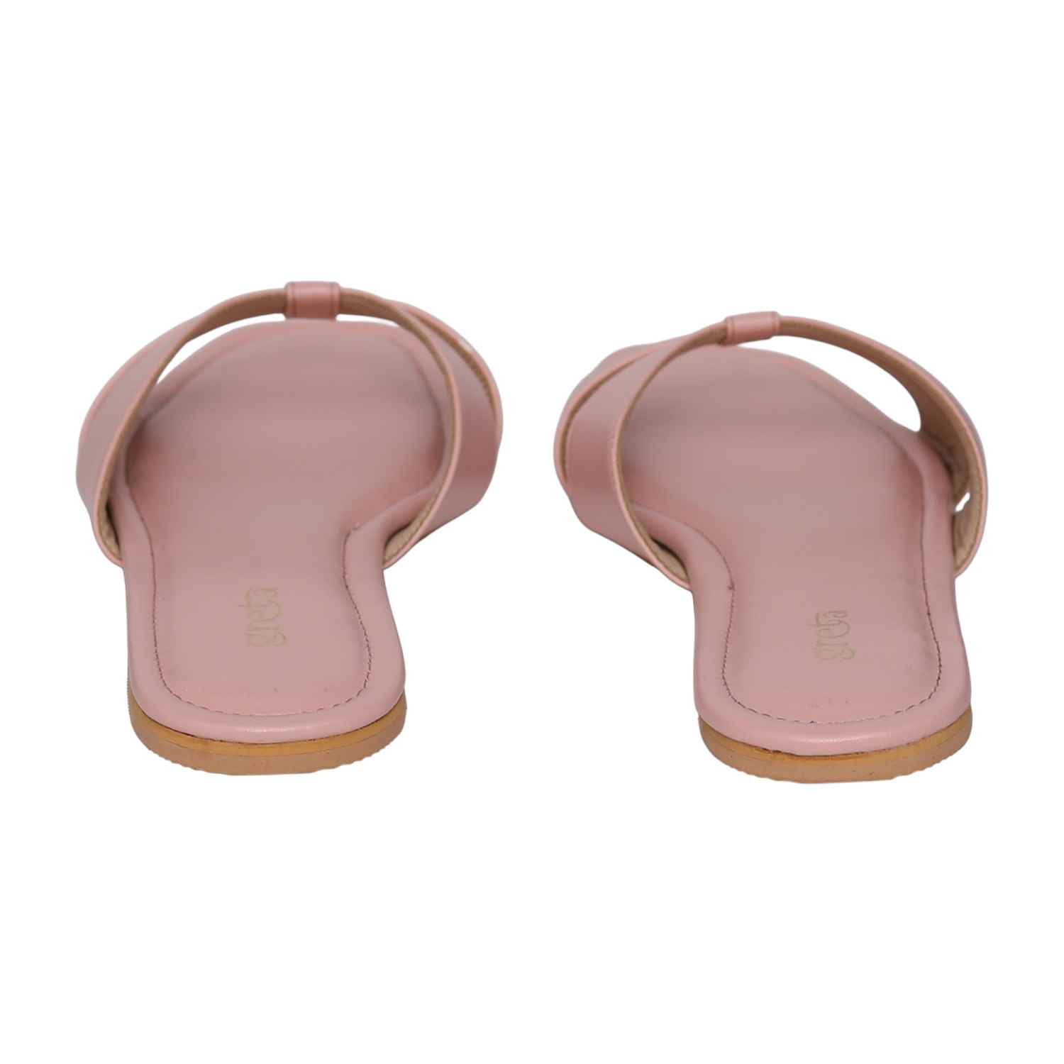 Women's Peach Sleek Parallel Flats