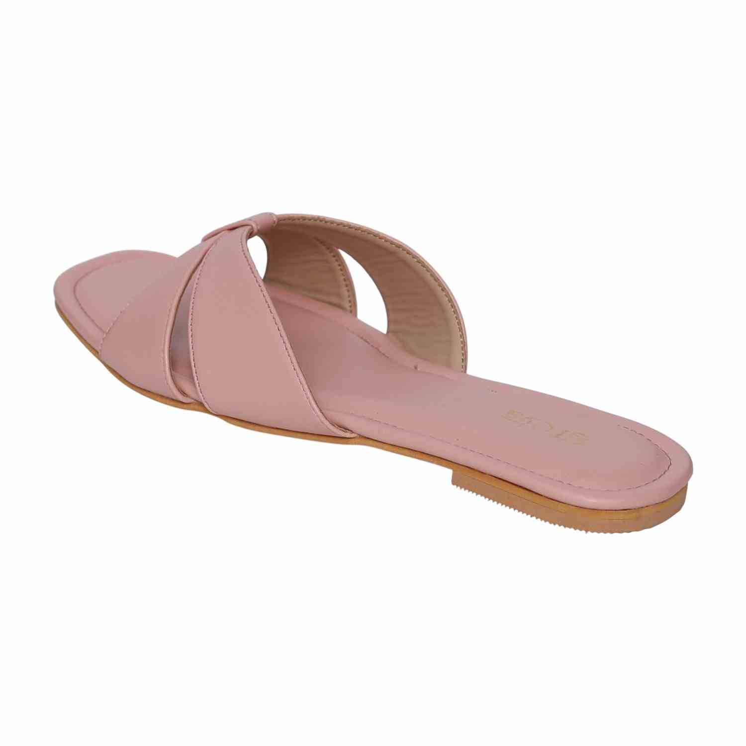 Women's Peach Sleek Parallel Flats