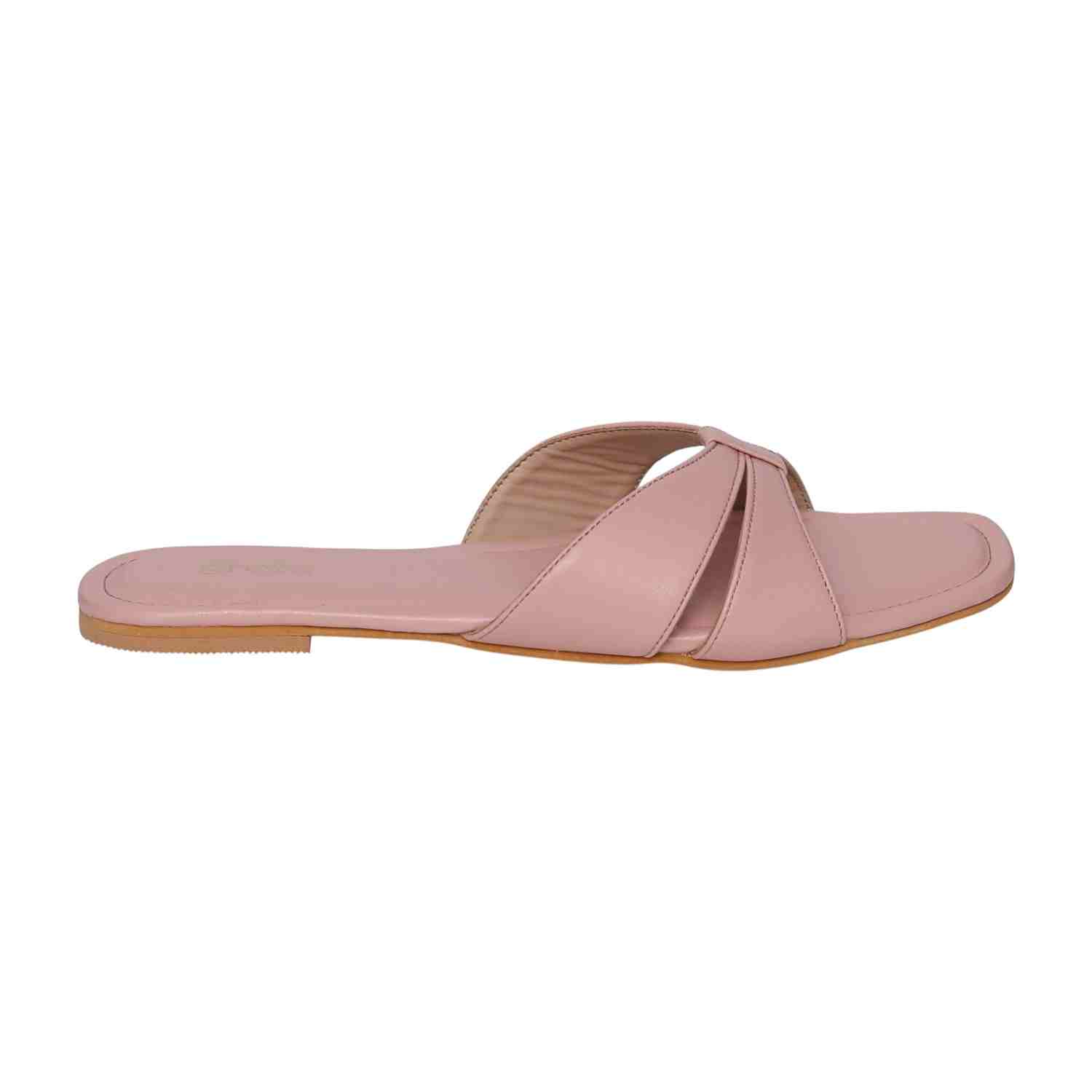 Women's Peach Sleek Parallel Flats