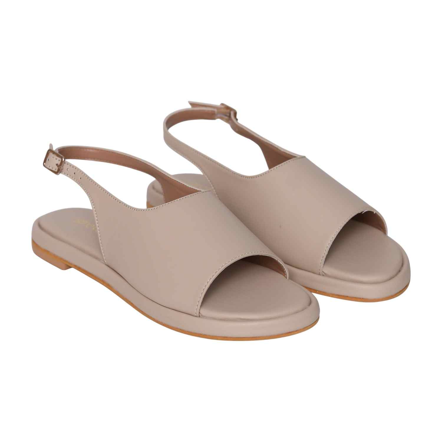 Women’s Beige Slingback Open-Toe Sandals
