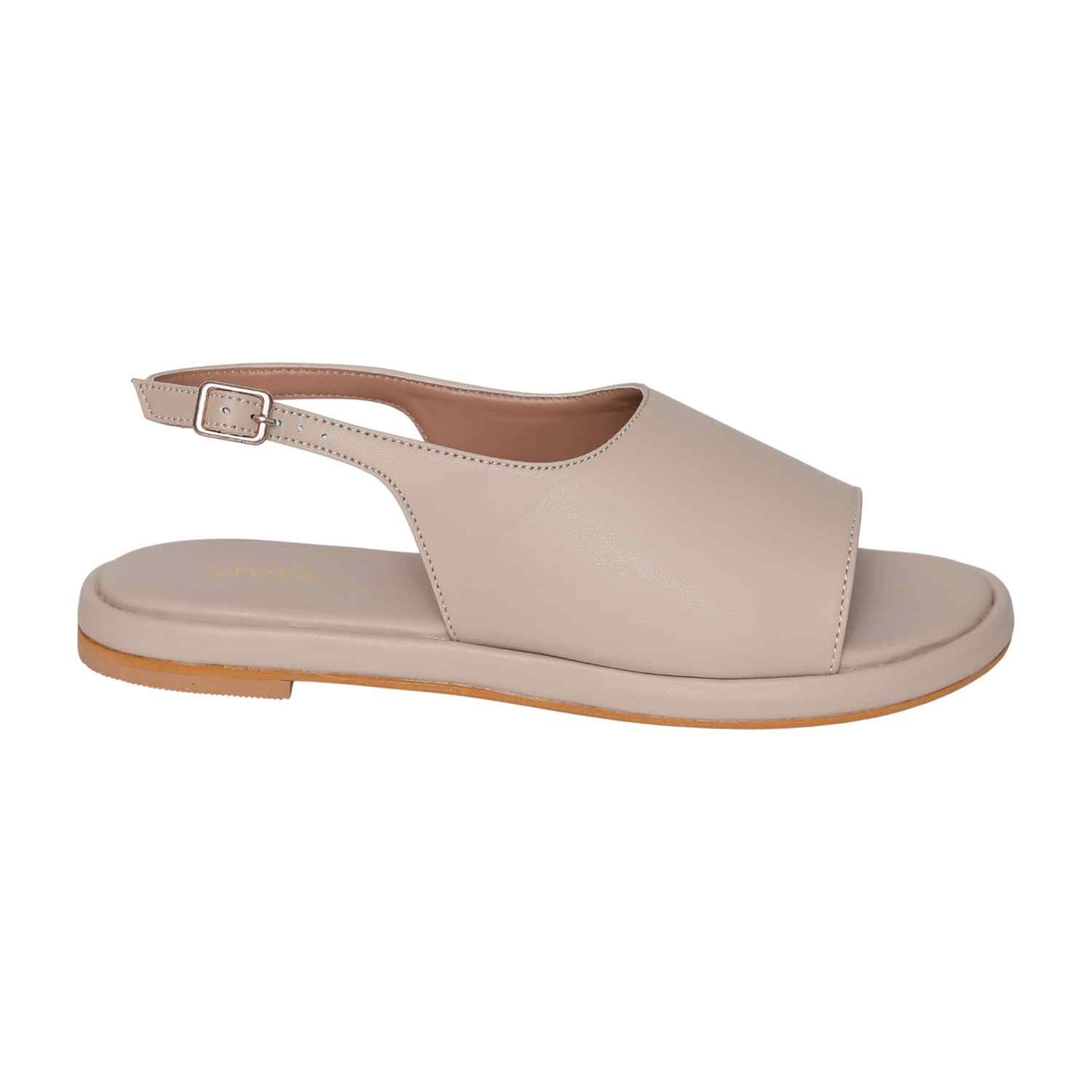 Women’s Beige Slingback Open-Toe Sandals