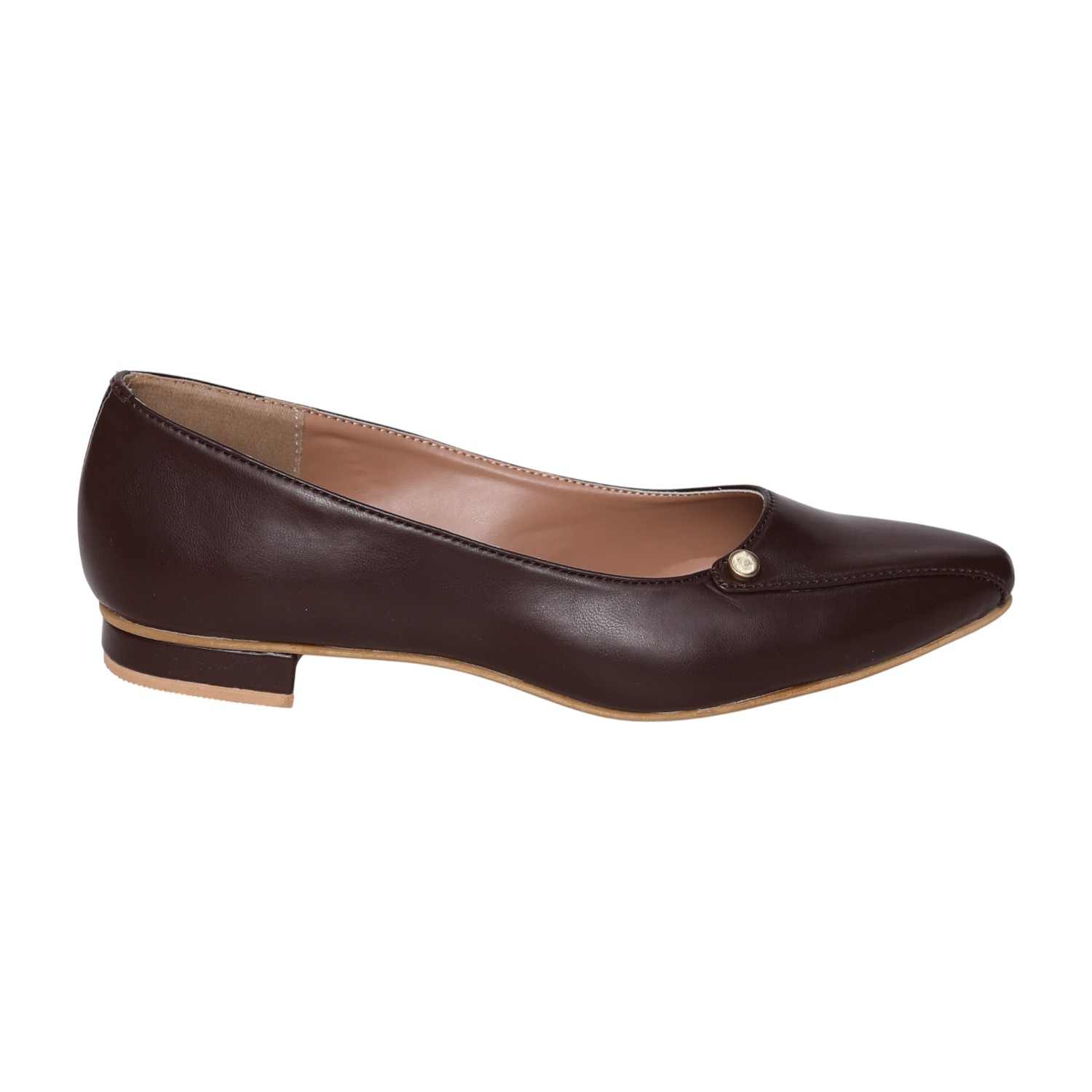 Women’s Elegant Brown Slip-Ons with Chic Front Detail
