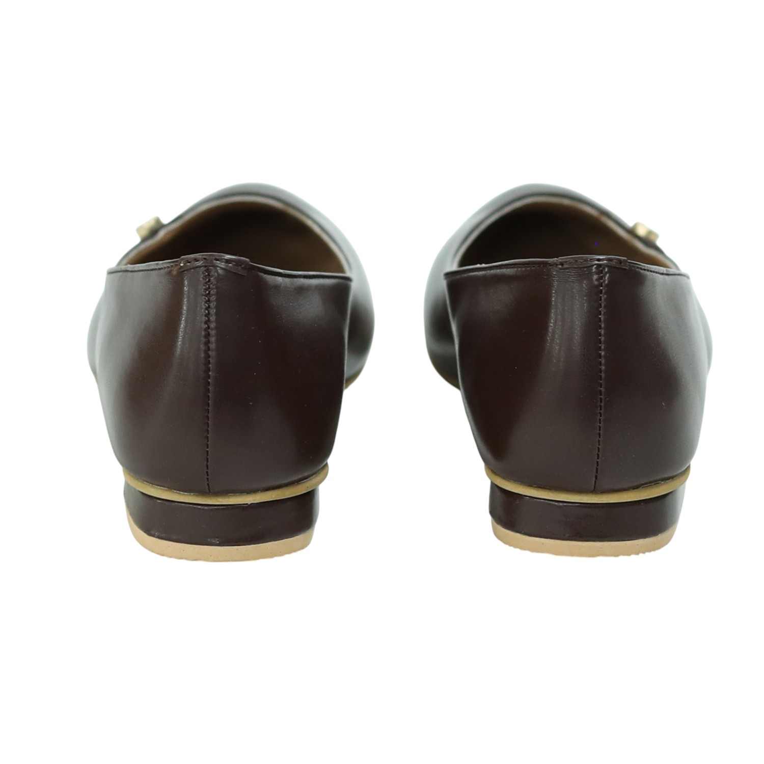 Women’s Elegant Brown Slip-Ons with Chic Front Detail