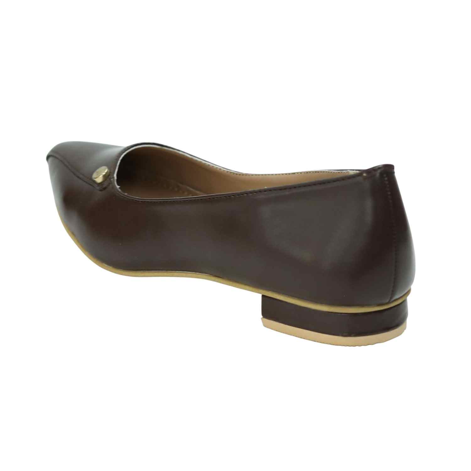 Women’s Elegant Brown Slip-Ons with Chic Front Detail