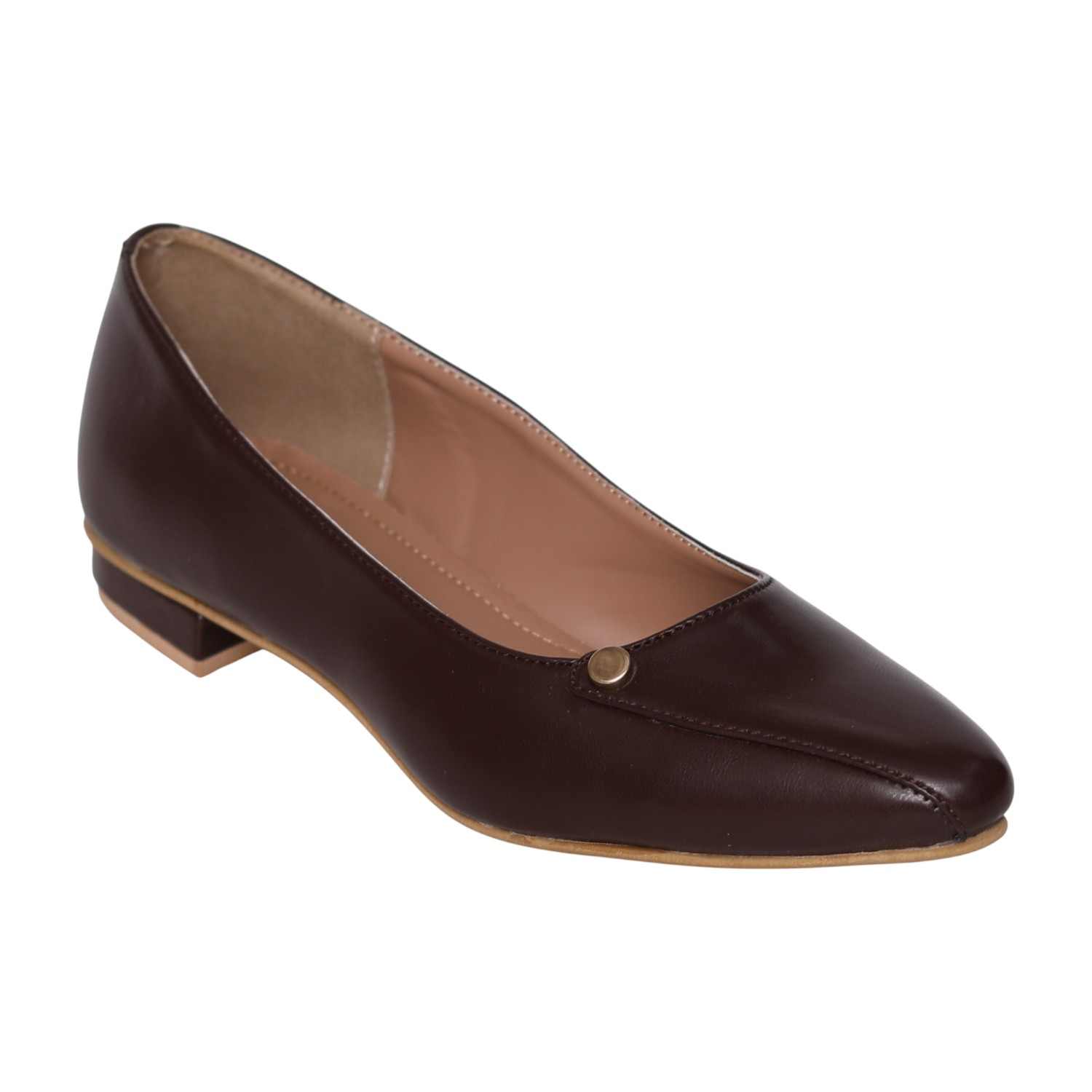 Women’s Elegant Brown Slip-Ons with Chic Front Detail