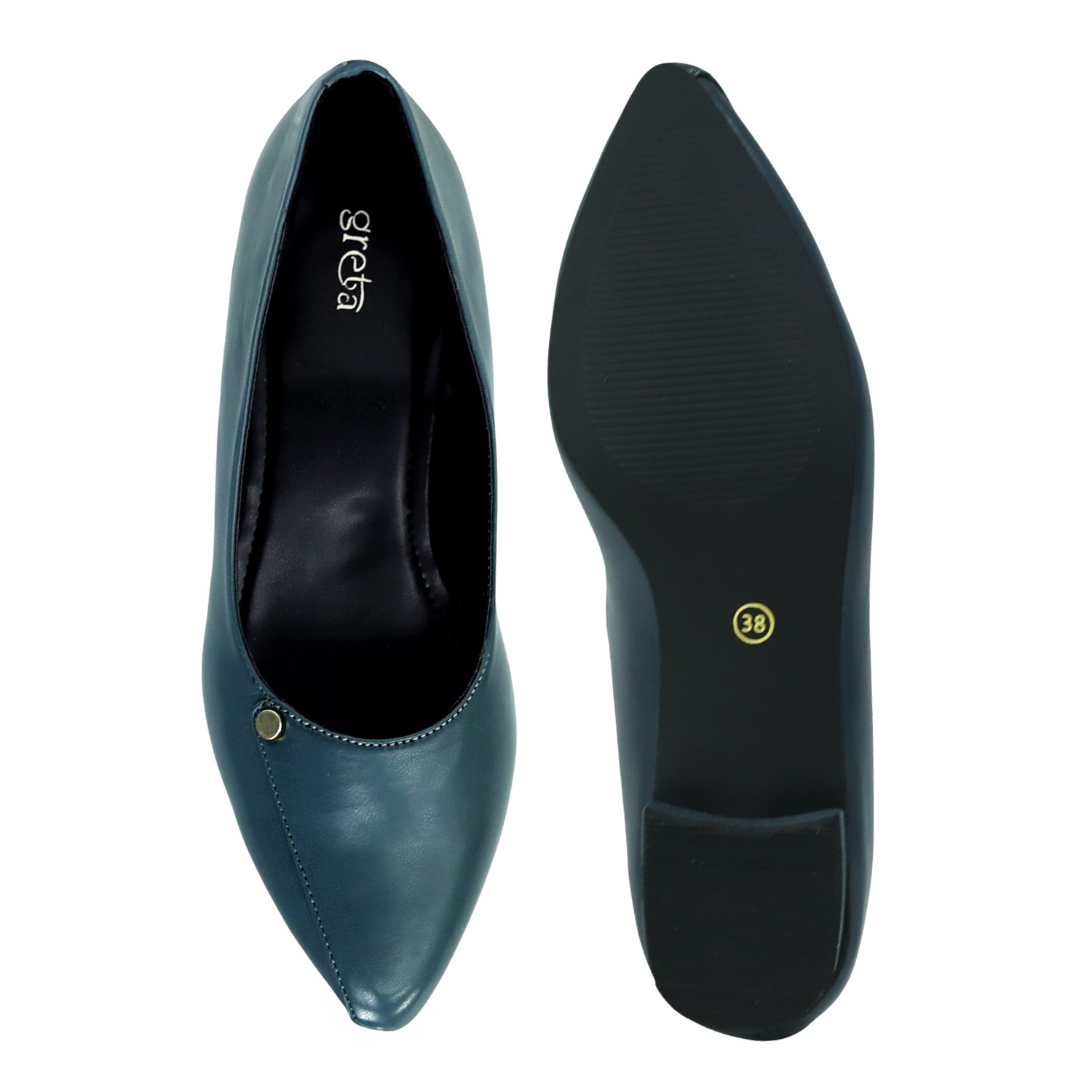 Women’s Elegant Navy Slip-Ons with Chic Front Detail