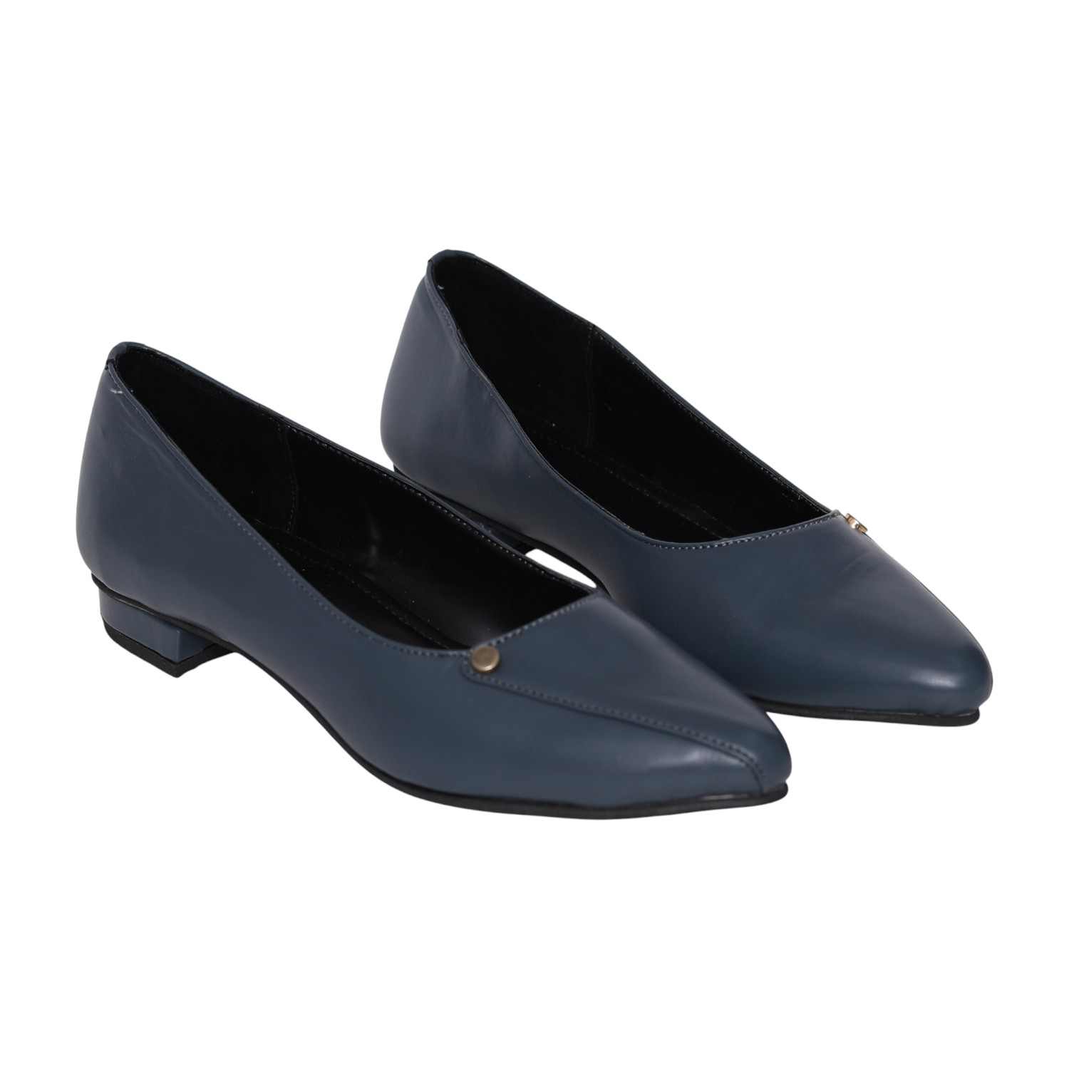 Women’s Elegant Navy Slip-Ons with Chic Front Detail