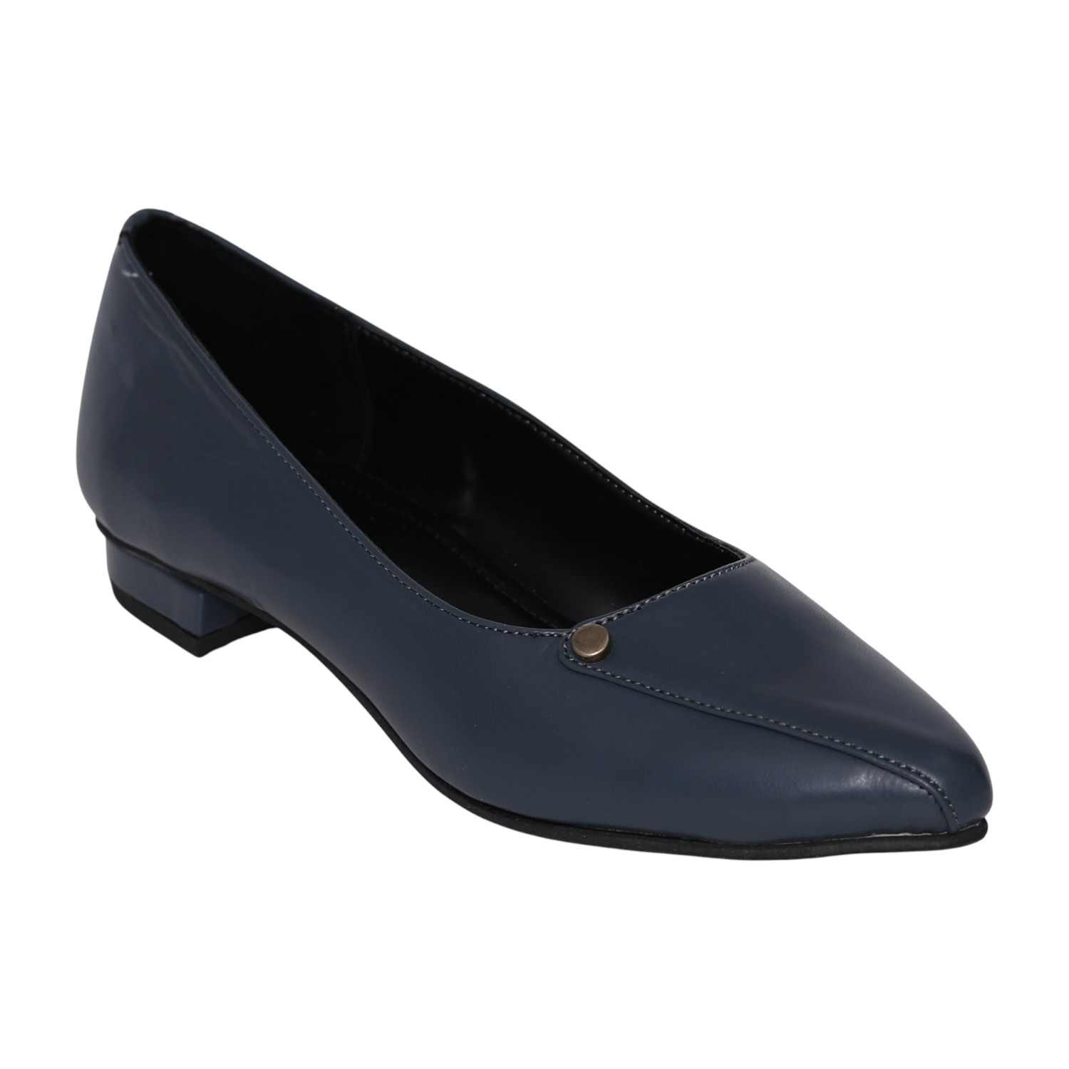 Women’s Elegant Navy Slip-Ons with Chic Front Detail