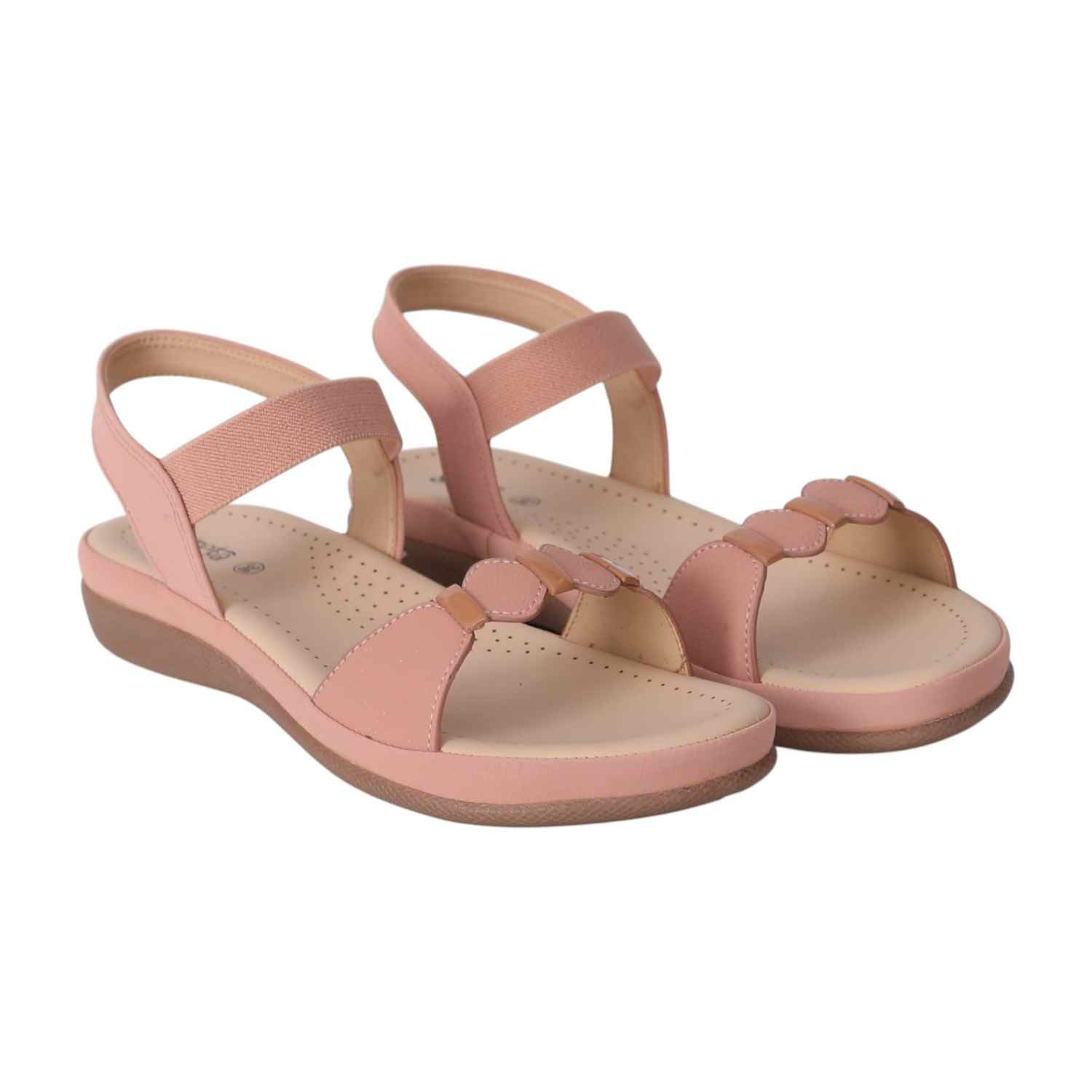 Women Black T-Strap Sandals with Studded Detailing