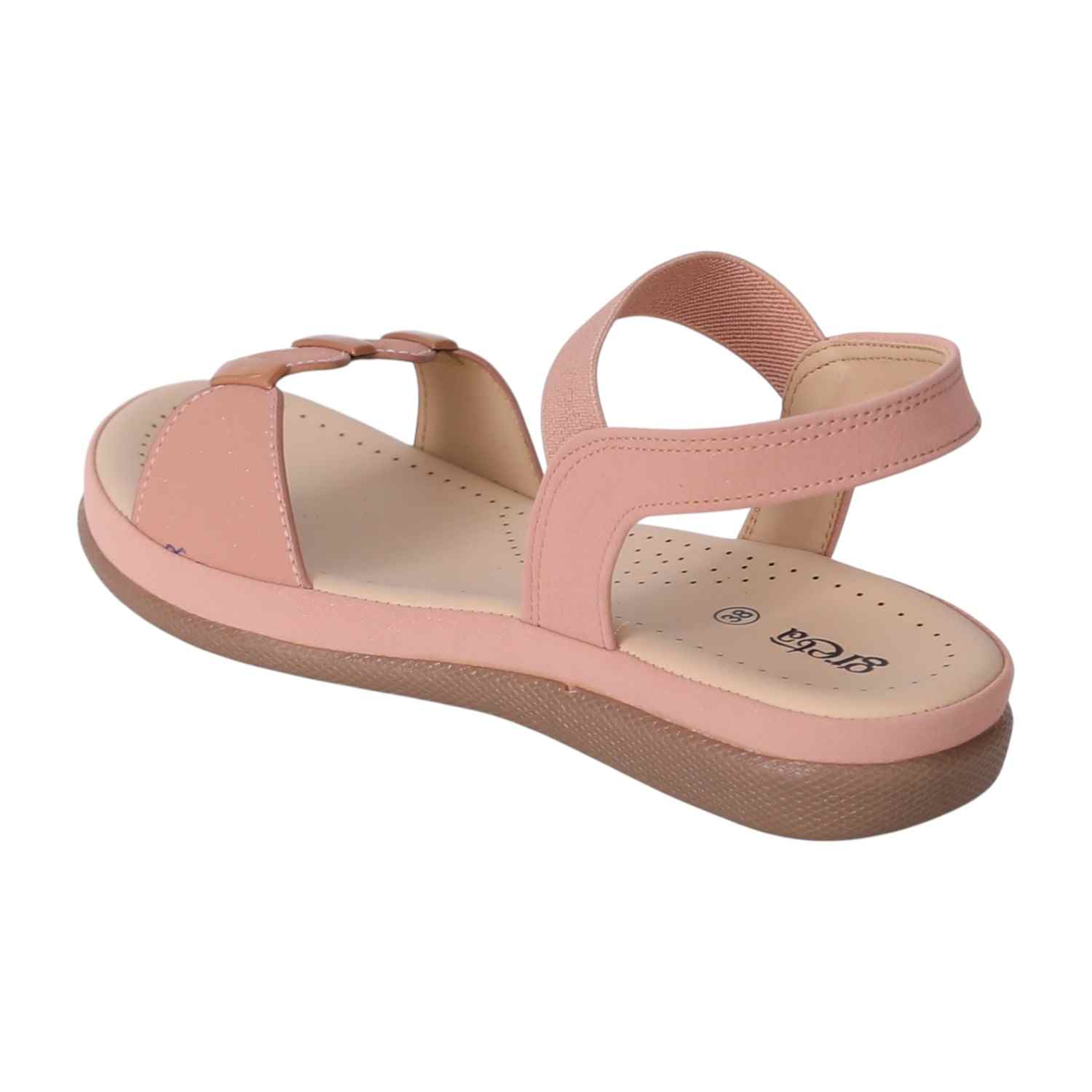 Women Black T-Strap Sandals with Studded Detailing
