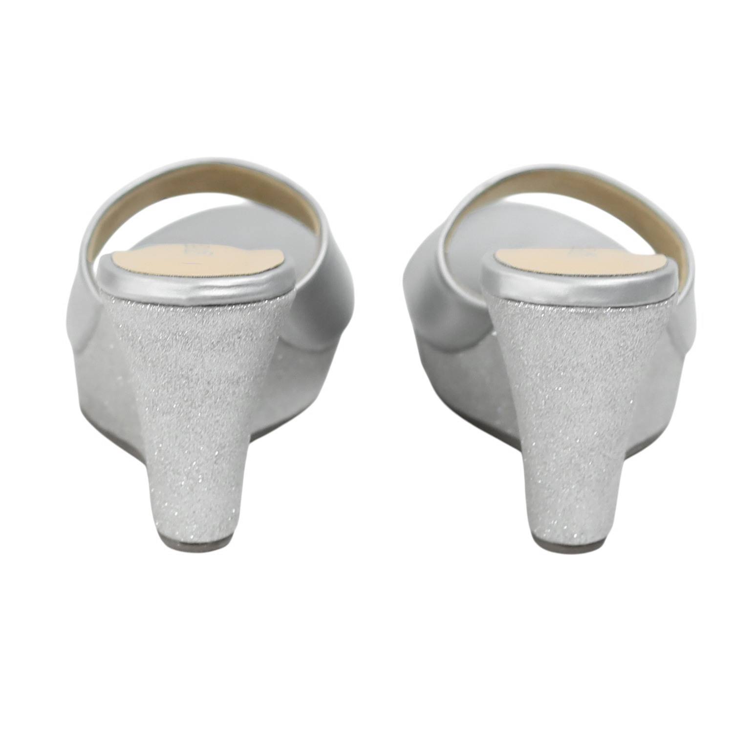 Stylish Silver Wedge Sandals