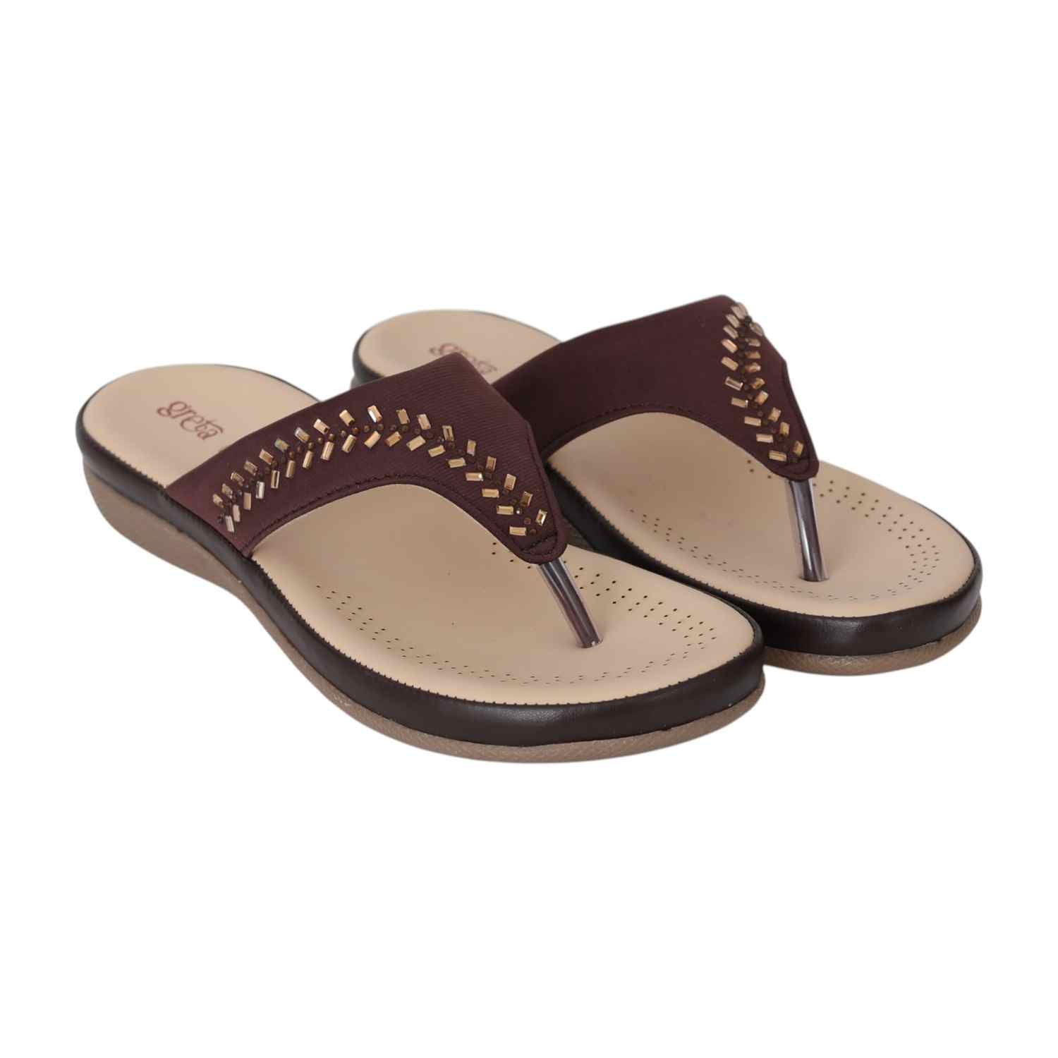 Women Mocha Gleam Comfort Sandals