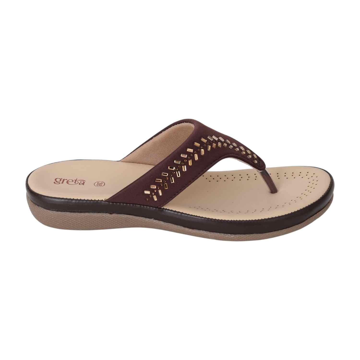 Women Mocha Gleam Comfort Sandals