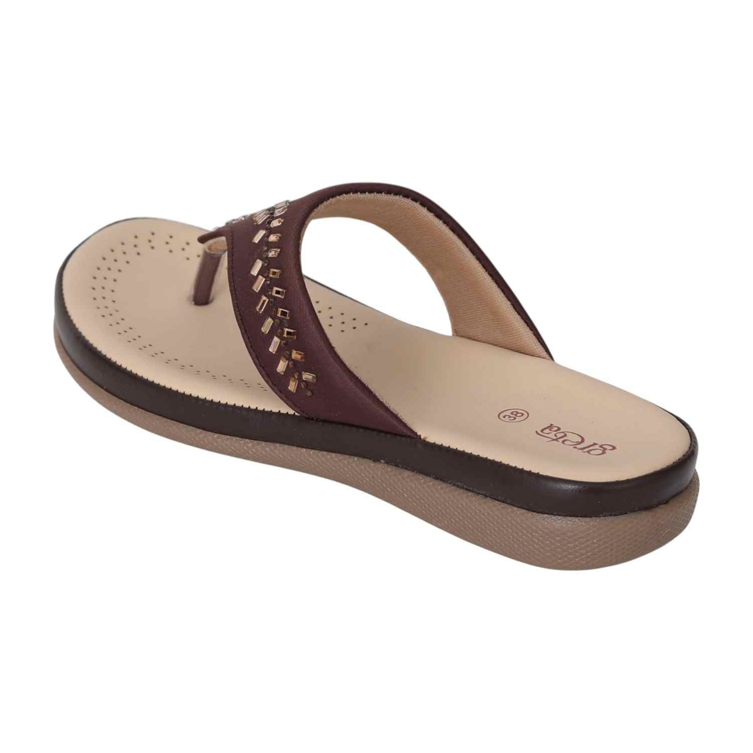Women Mocha Gleam Comfort Sandals