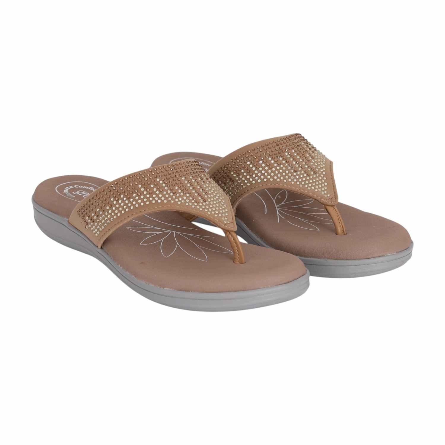 Women Beige Radiance Wedge Sandals