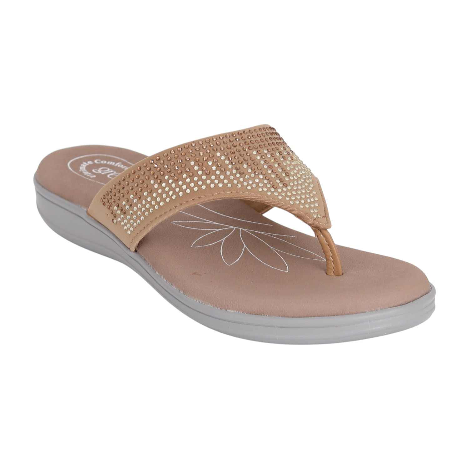 Women Beige Radiance Wedge Sandals