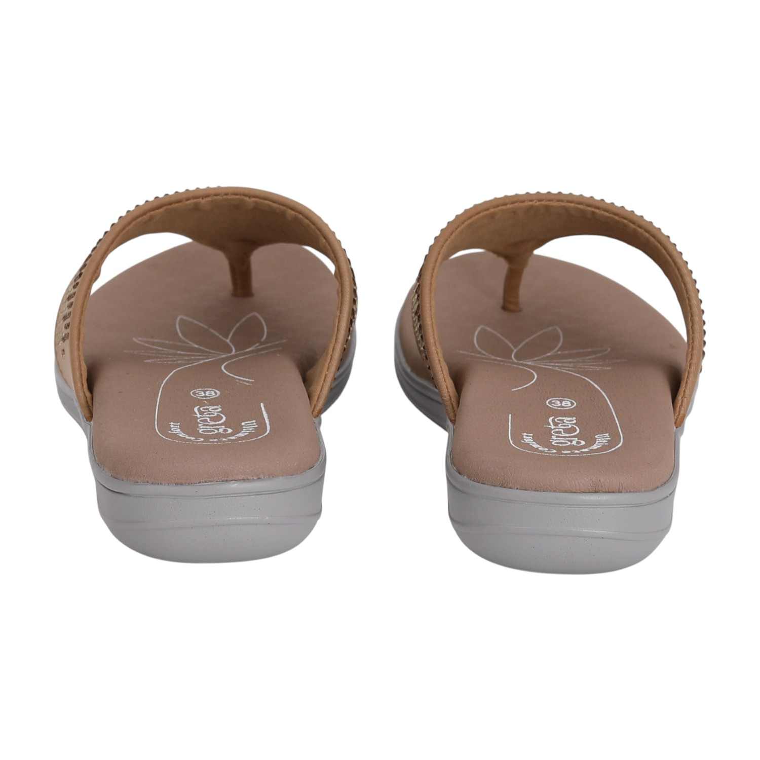 Women Beige Radiance Wedge Sandals