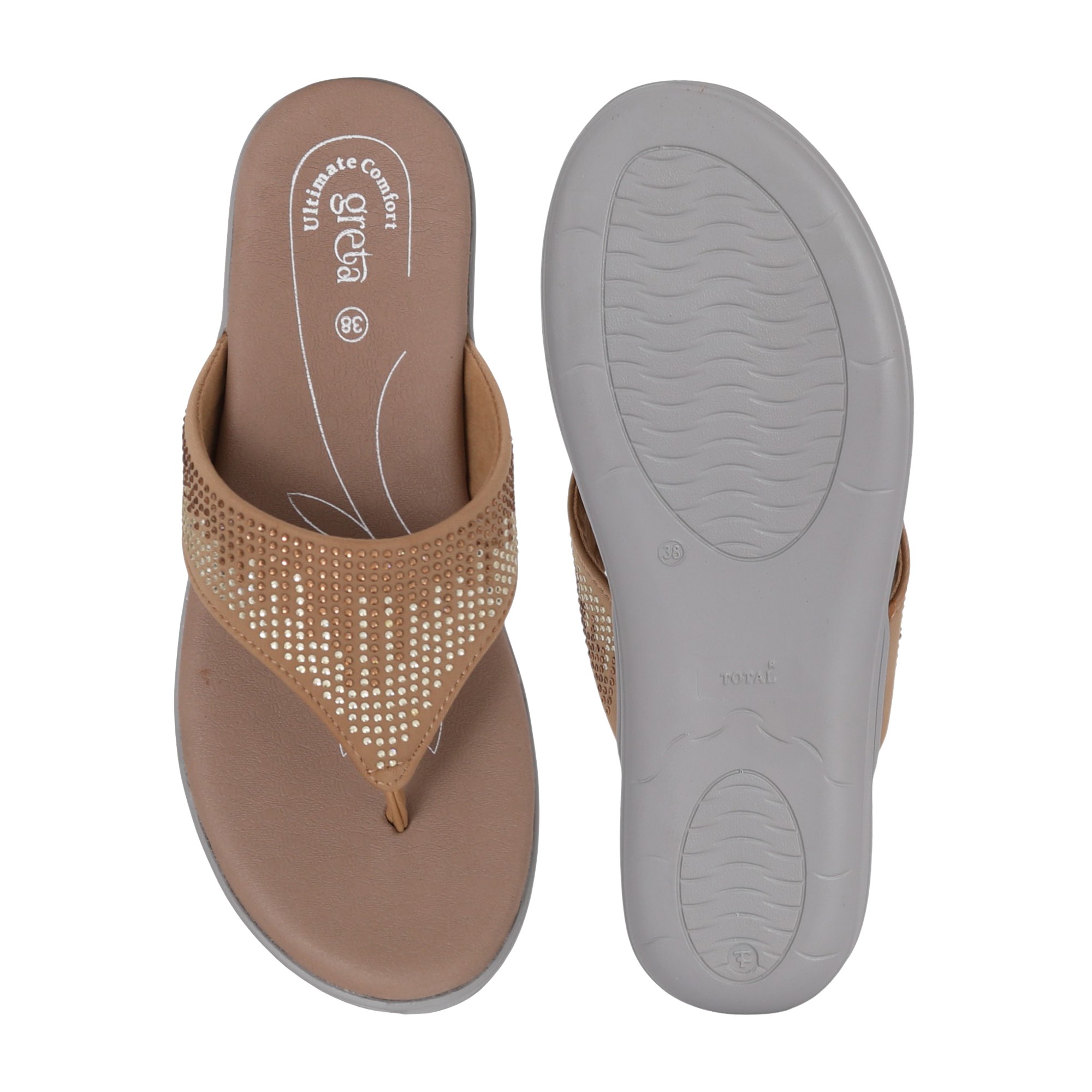 Women Beige Radiance Wedge Sandals