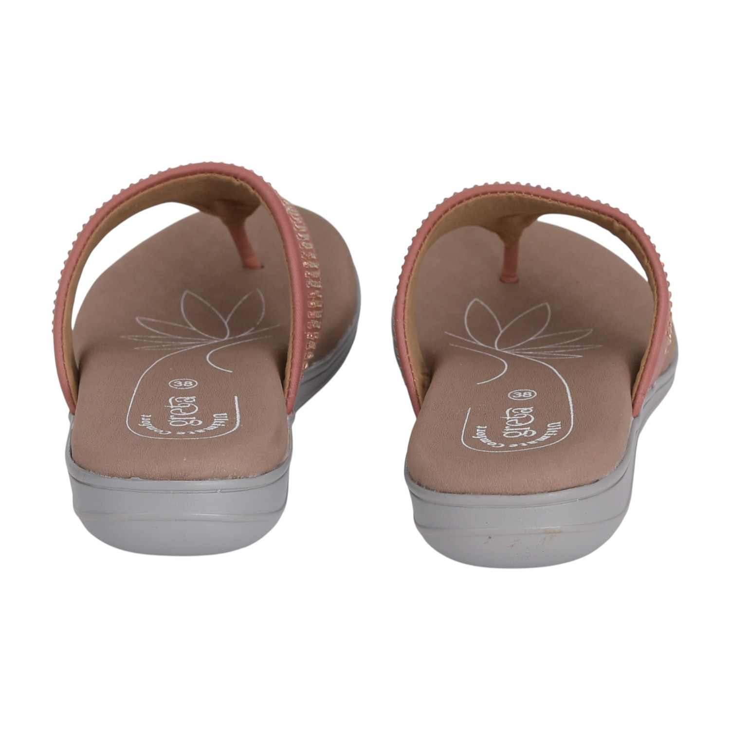 Women Pink Sparkle Wedge Sandals