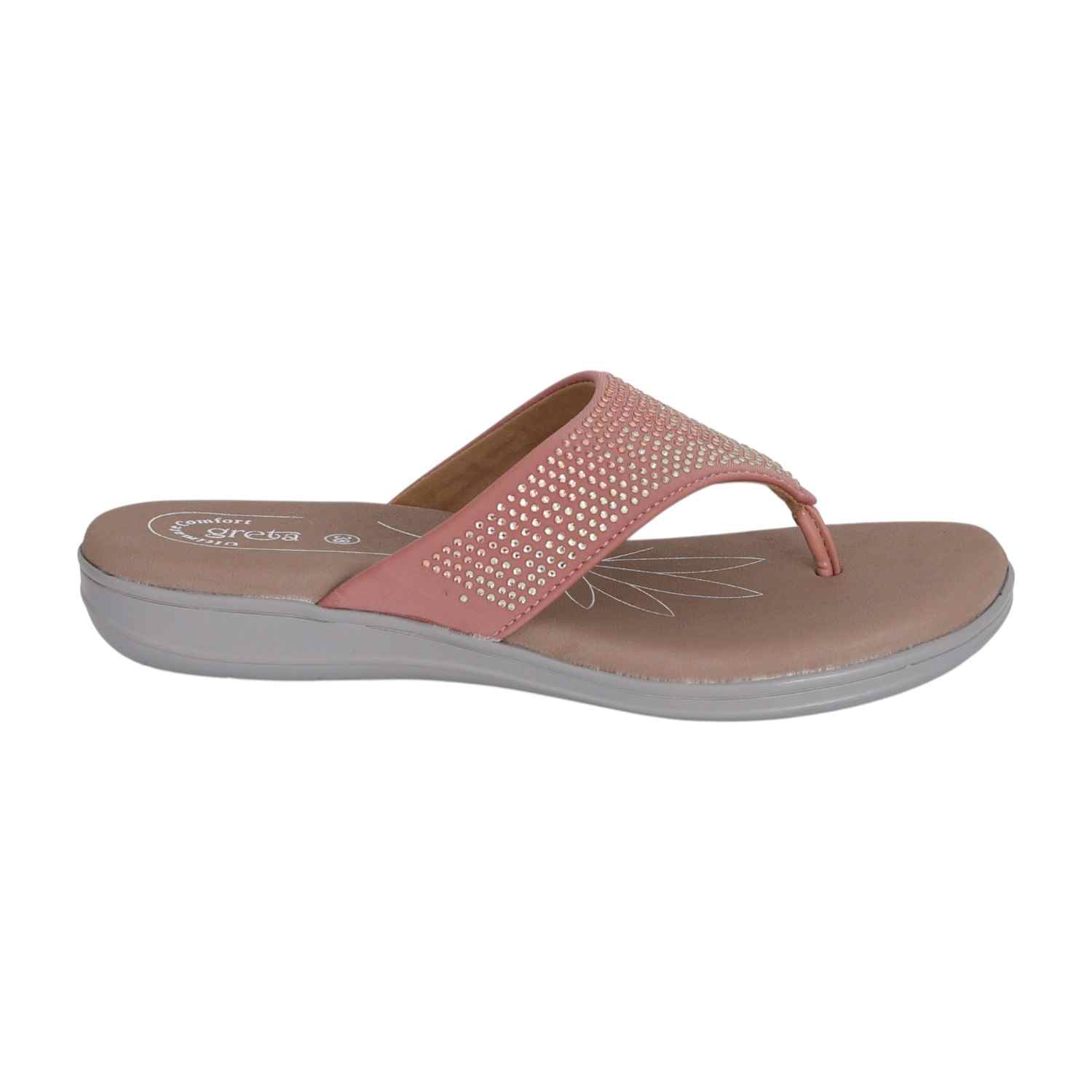 Women Pink Sparkle Wedge Sandals