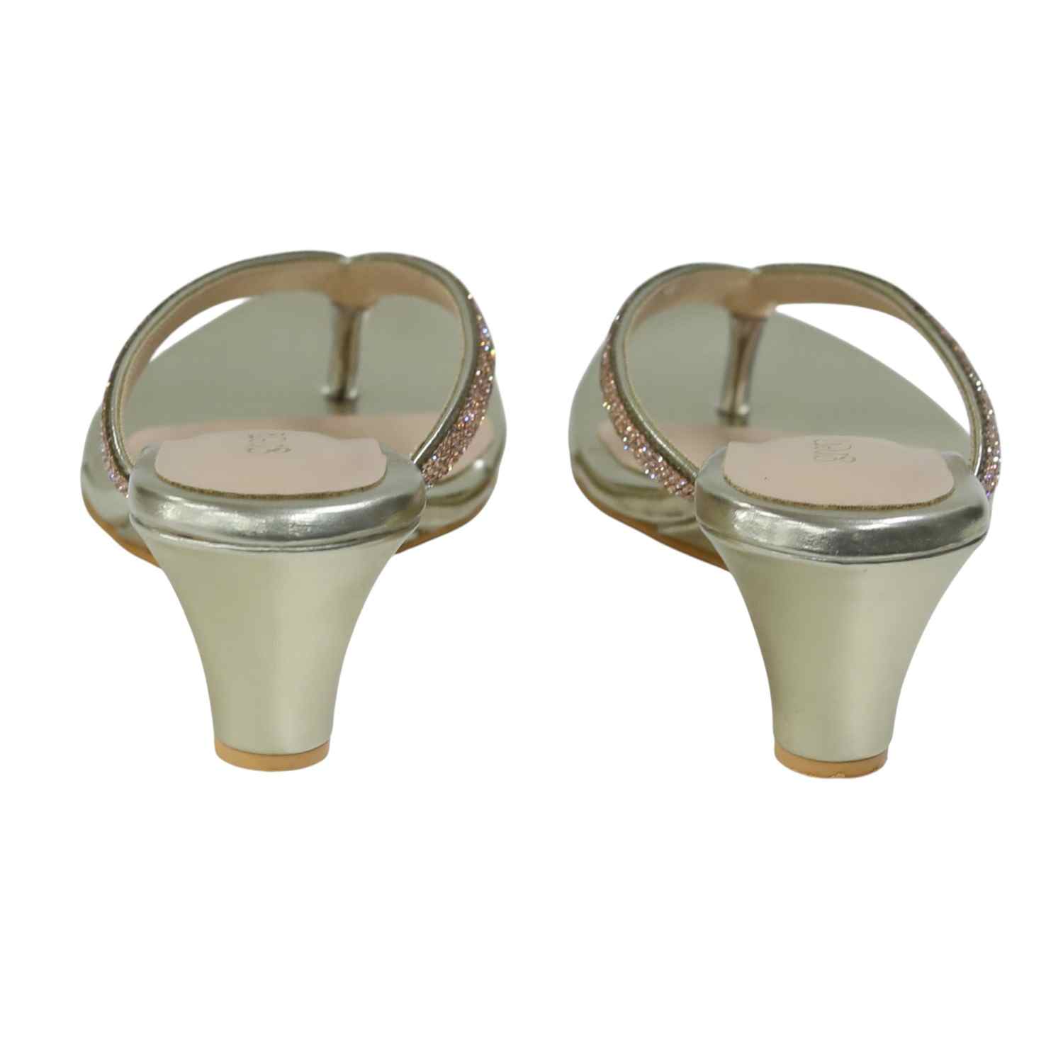 Greta Women’s Gold Embellished Wedges