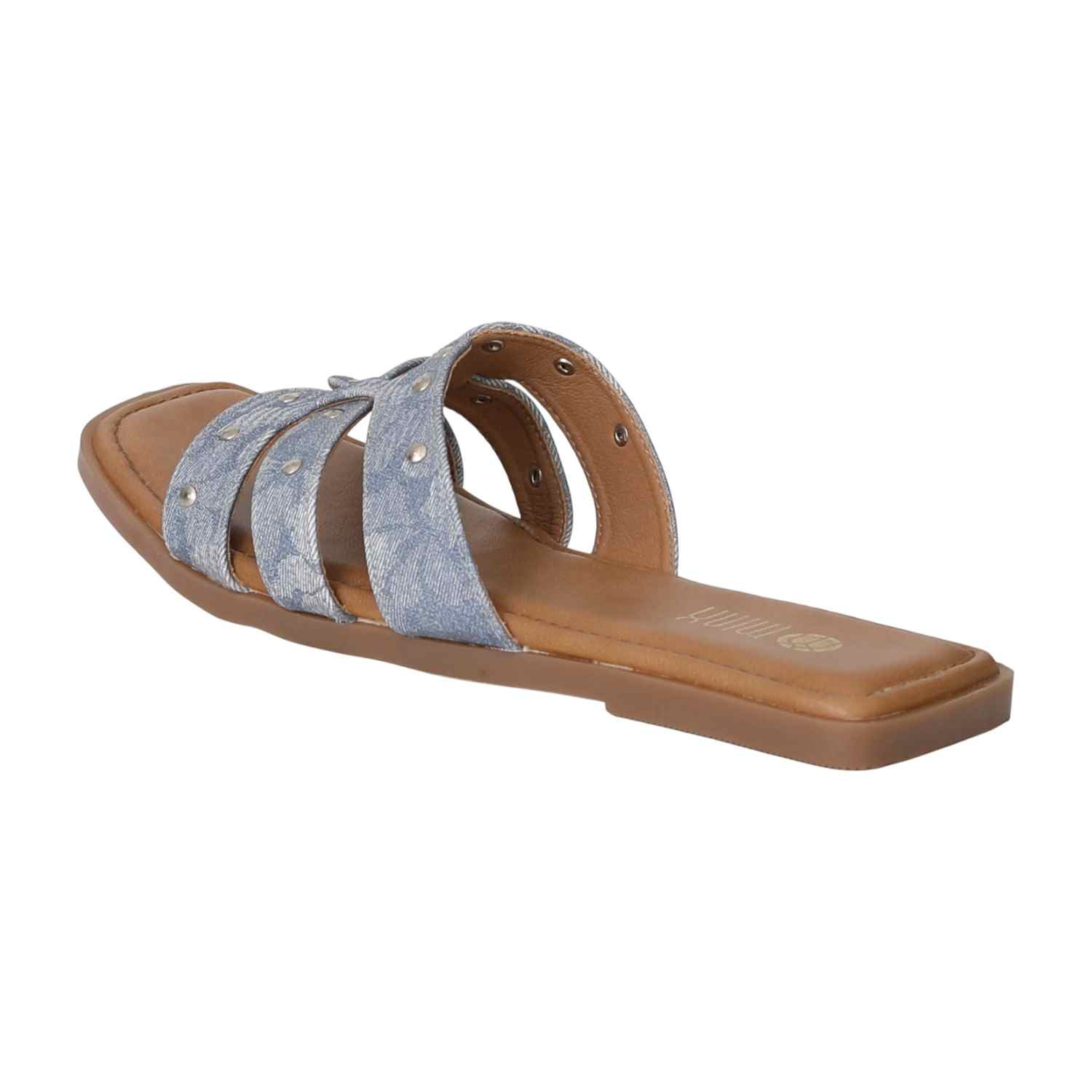 Women Denim Charm Flats