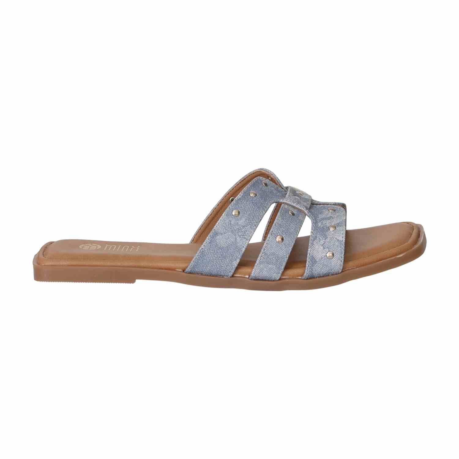 Women Denim Charm Flats