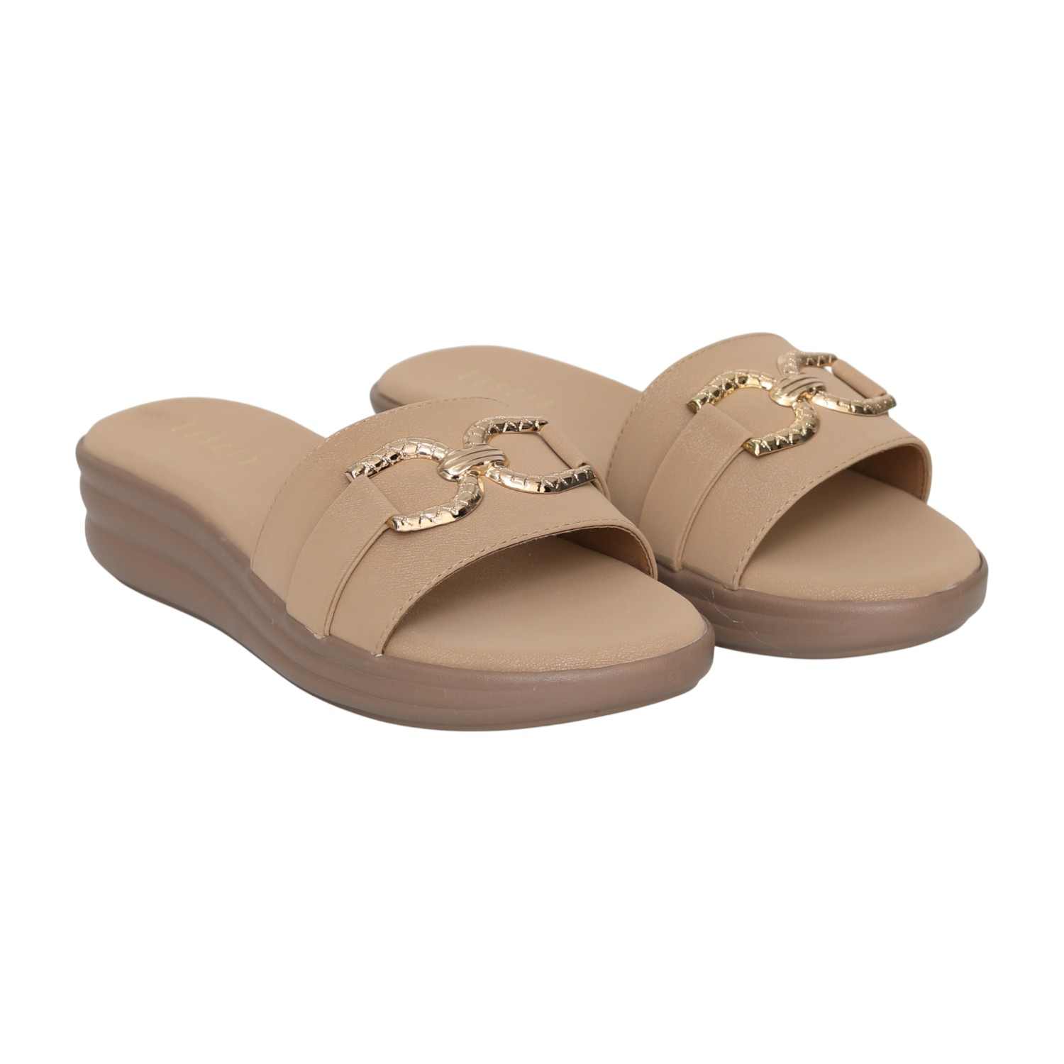 Women's Almond Buckle Wedges
