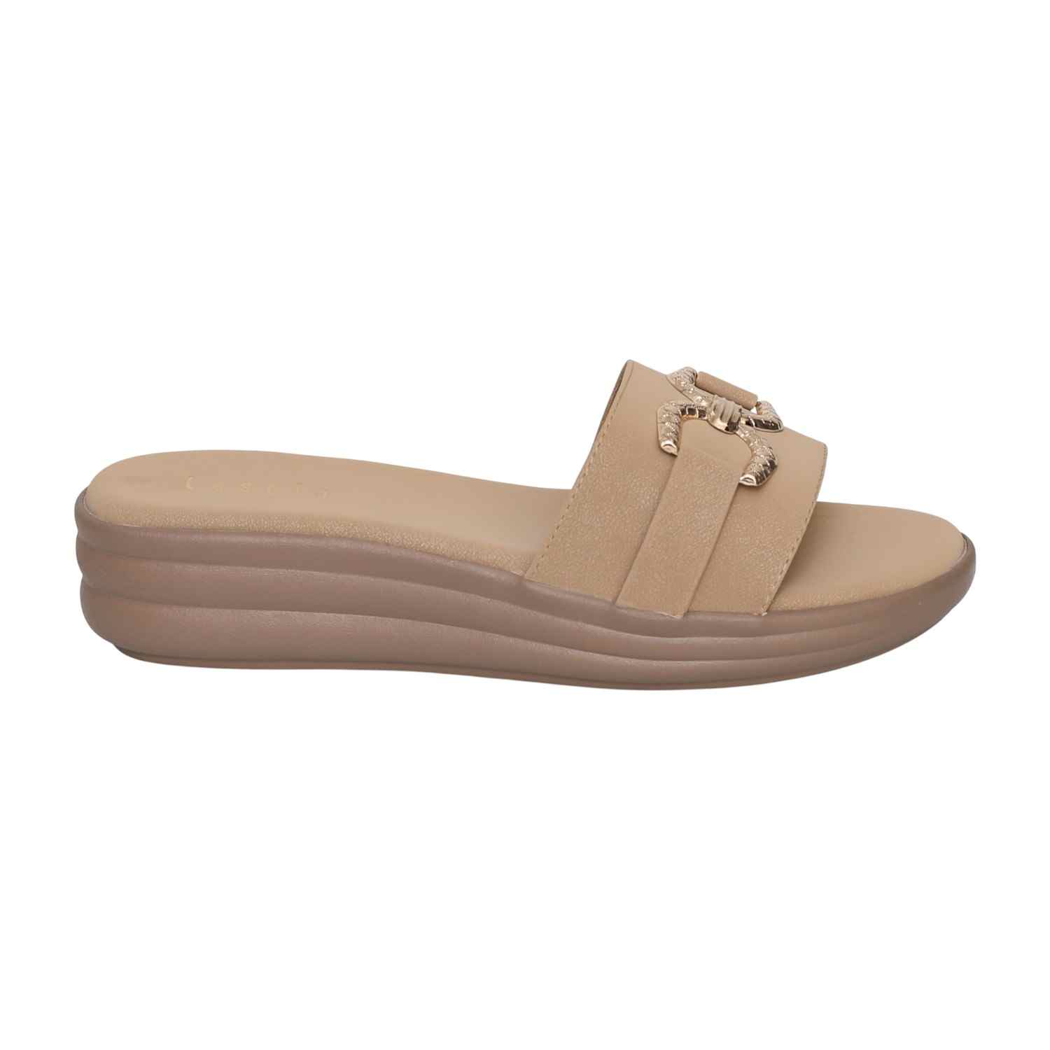Women's Almond Buckle Wedges