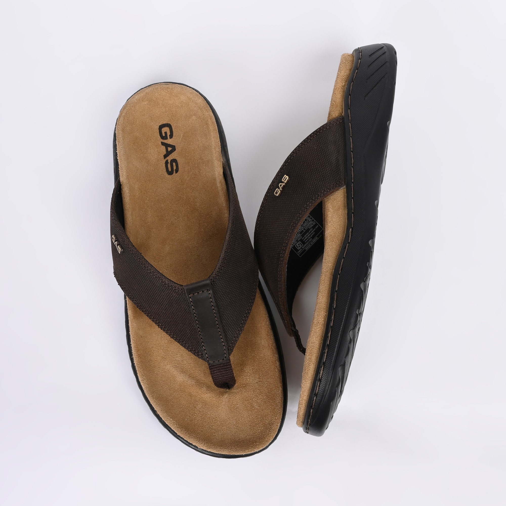 GAS | Men Brilliante Brown Chappals|7