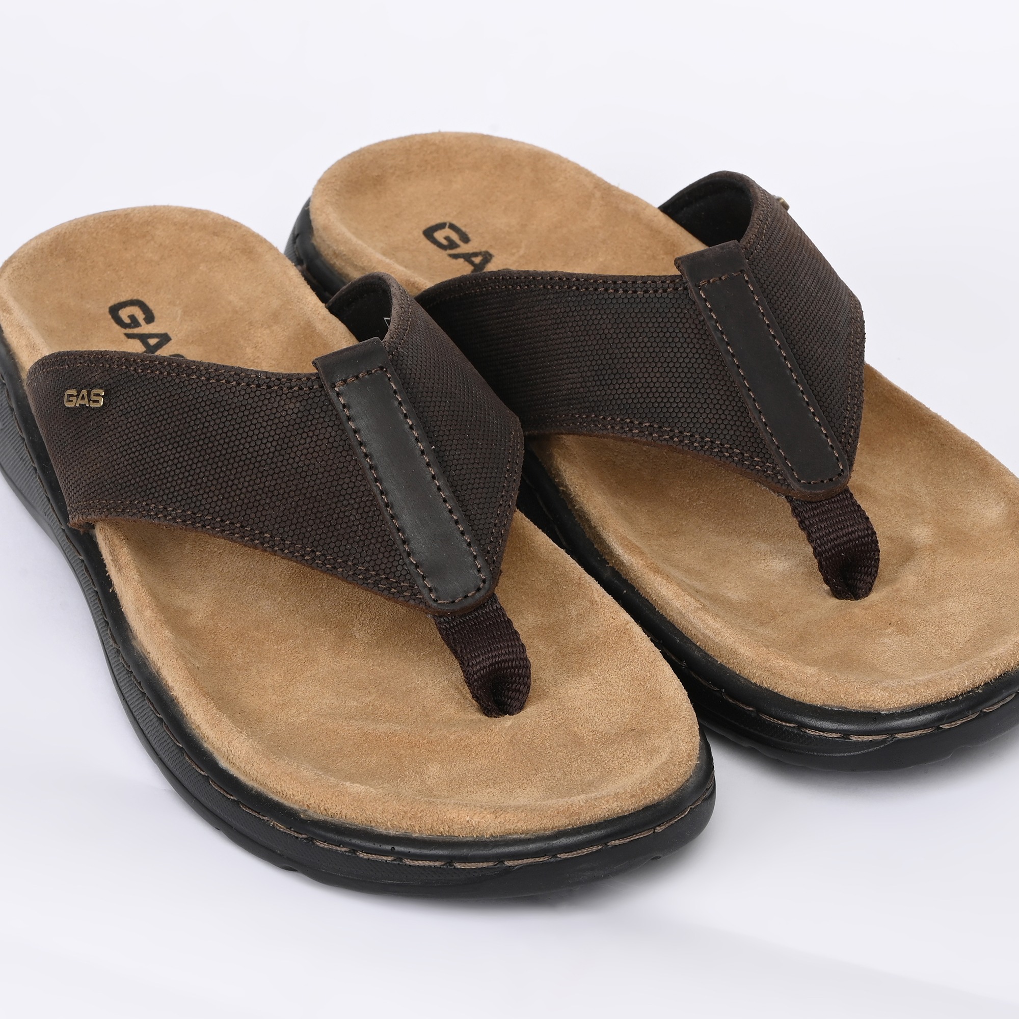 GAS | Men Brilliante Brown Chappals|6