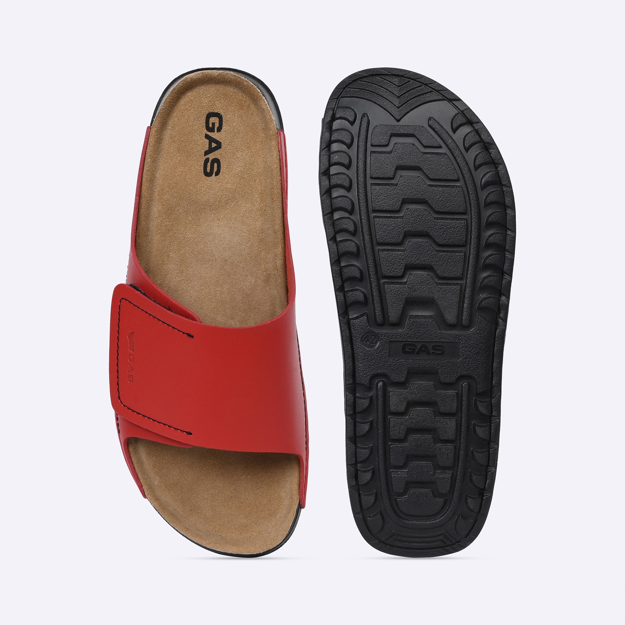 GAS | Men Aeroflusso Red Slides|4