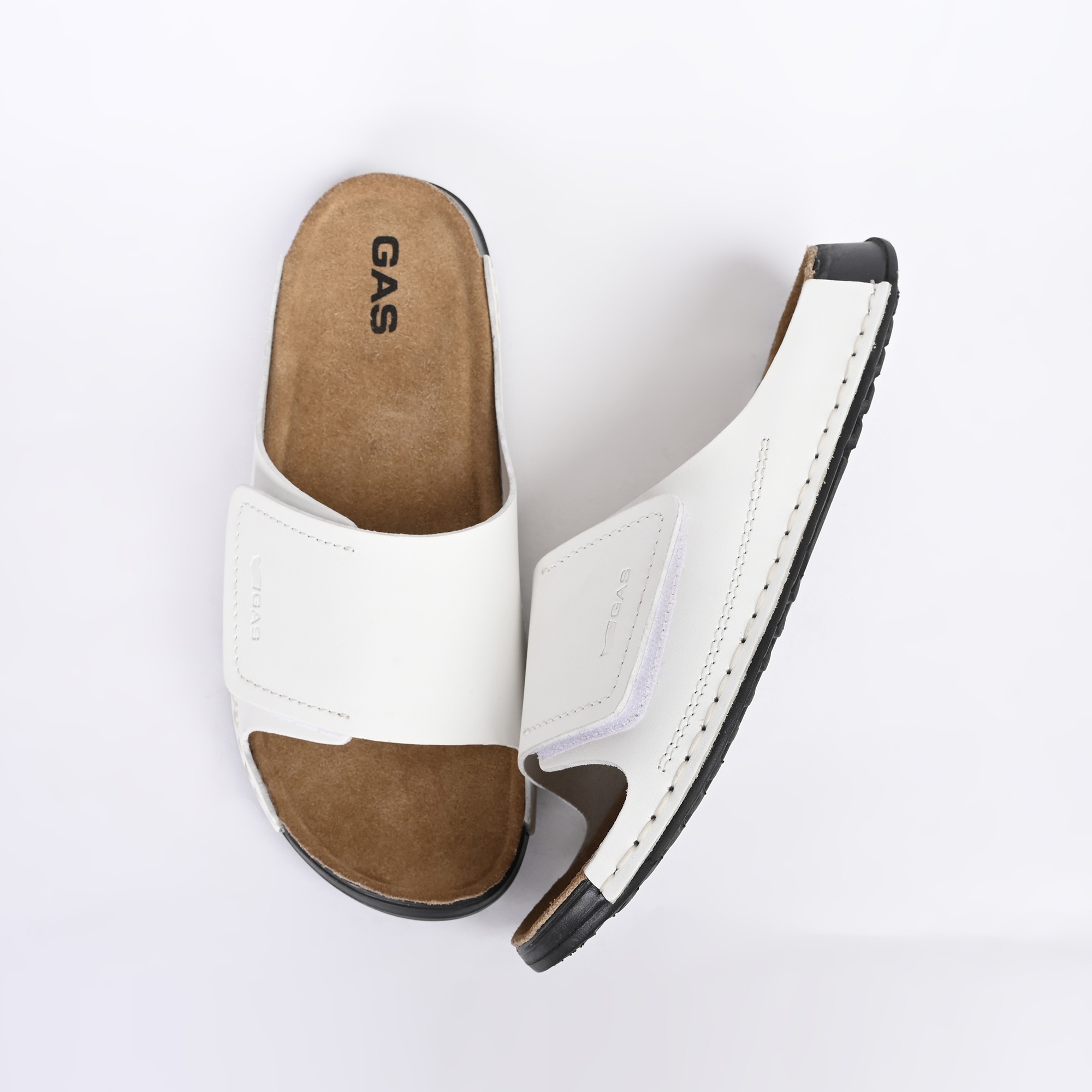 GAS | Men Aeroflusso White Slides|8