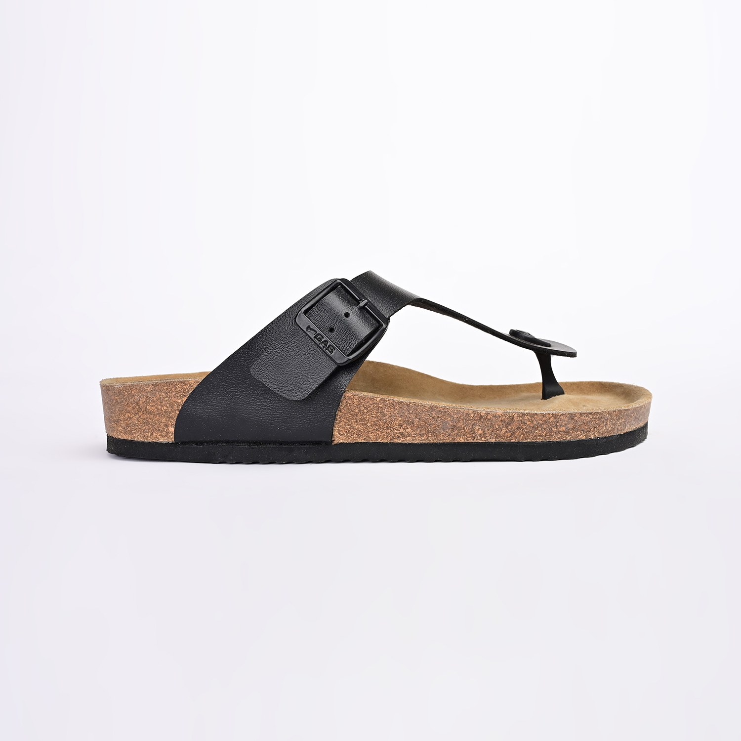 GAS | Men Black UltraRapido T-Strap Sandals|1