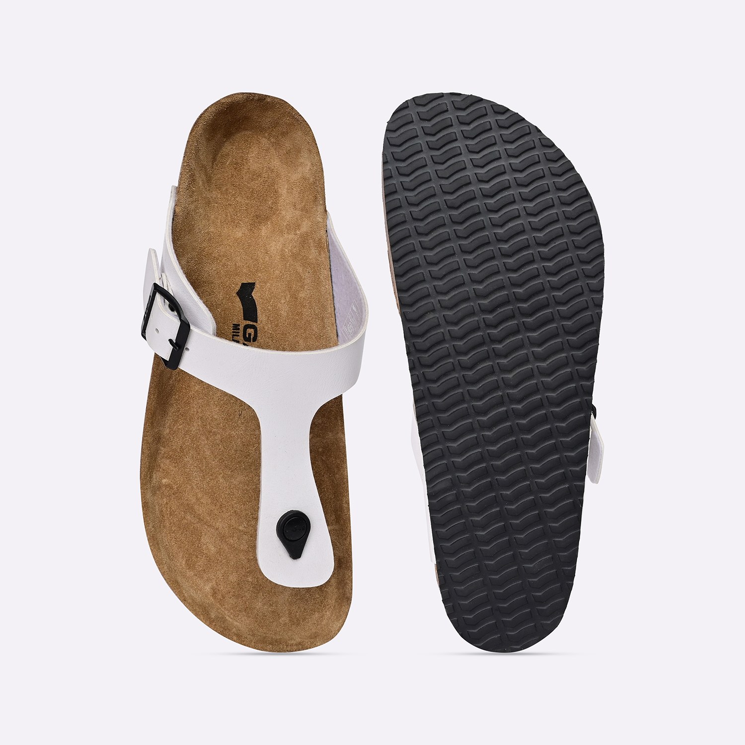 GAS | Men White UltraRapido T-Strap Sandals|6