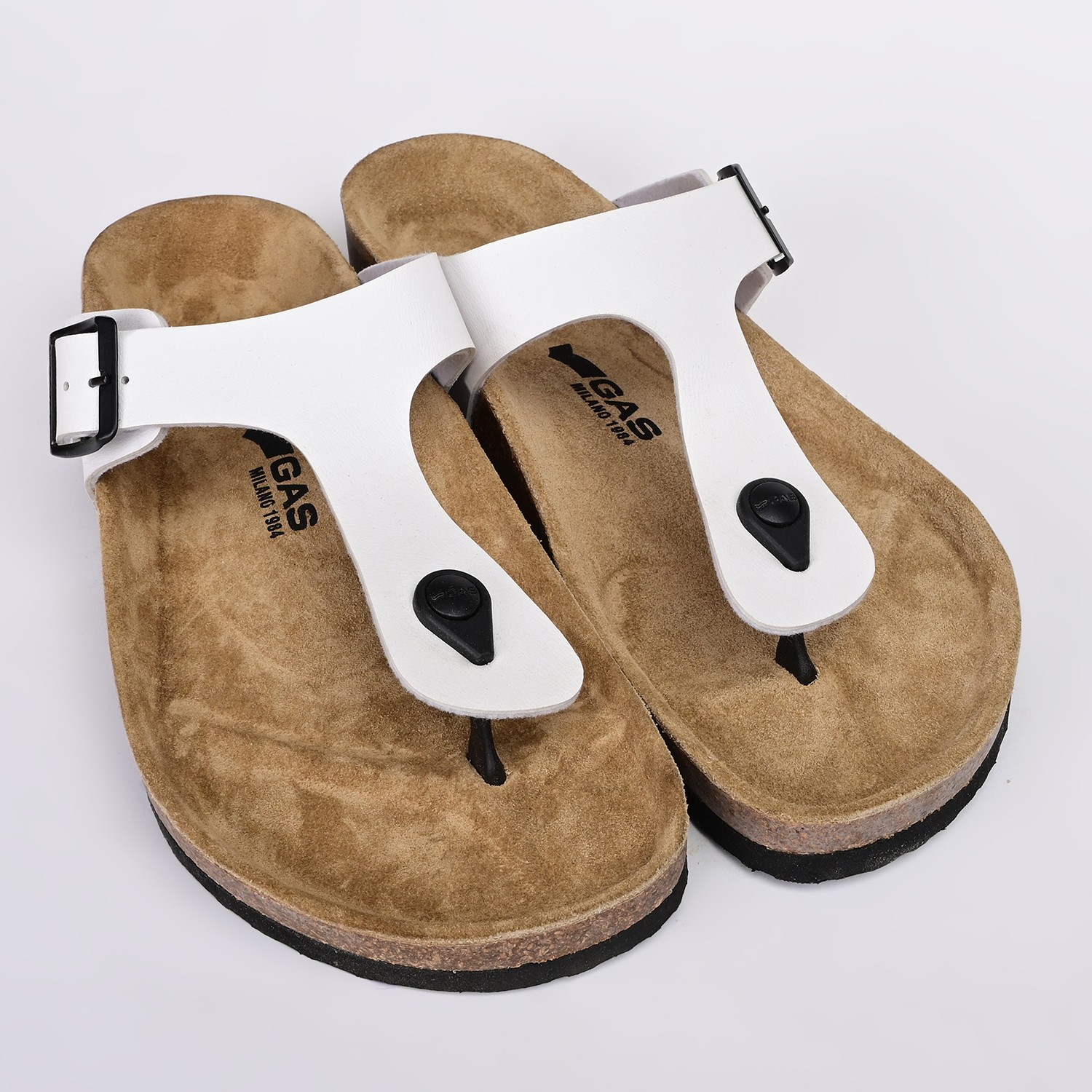 GAS | Men White UltraRapido T-Strap Sandals|4