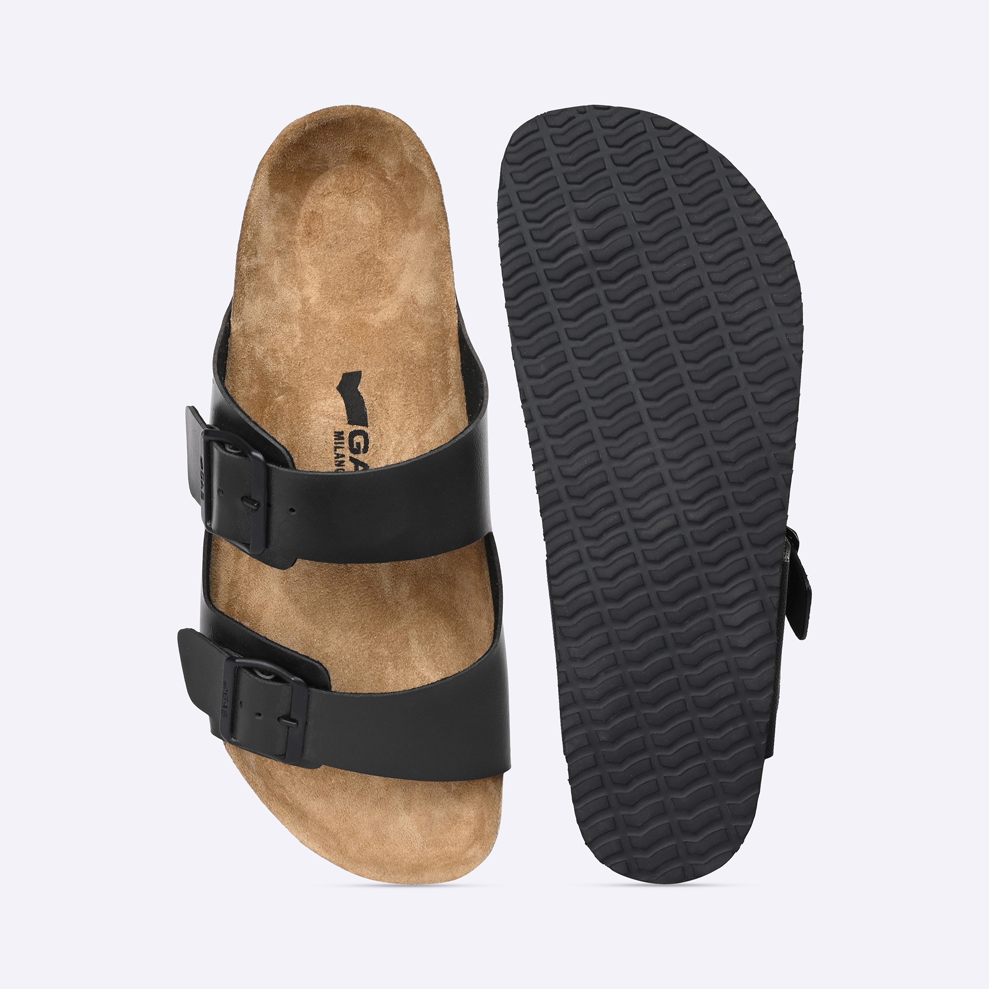 GAS | Men Virtuoso Black Sandals|4